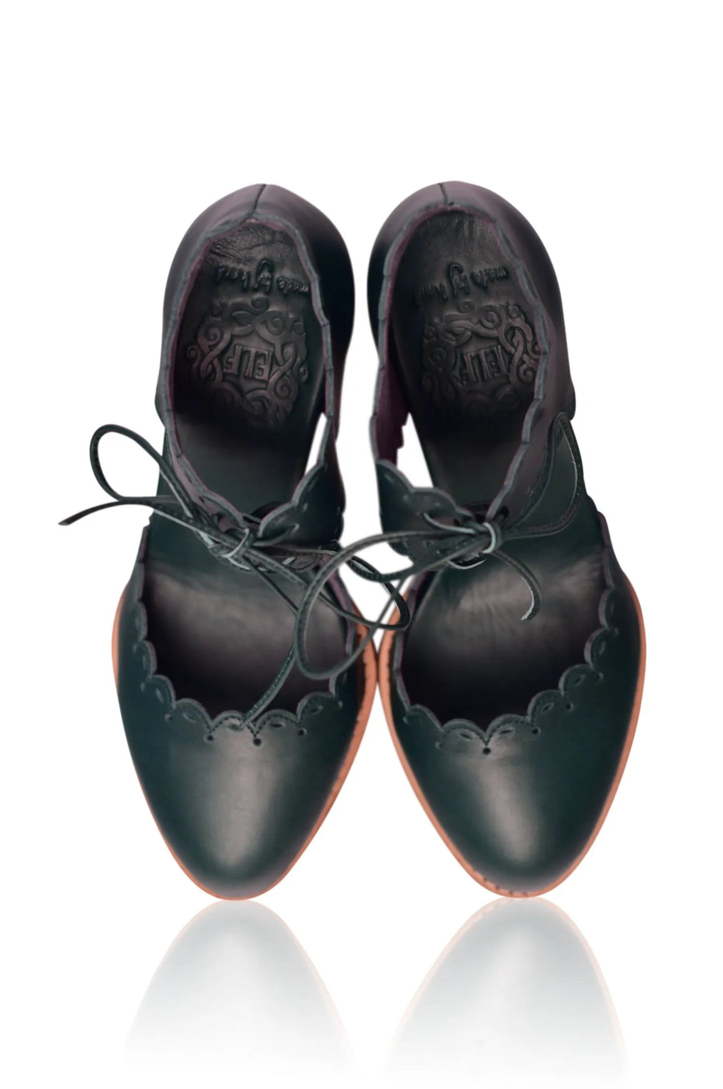 Dance Queen Leather Heels (Sz. 6 & 12) by ELF
