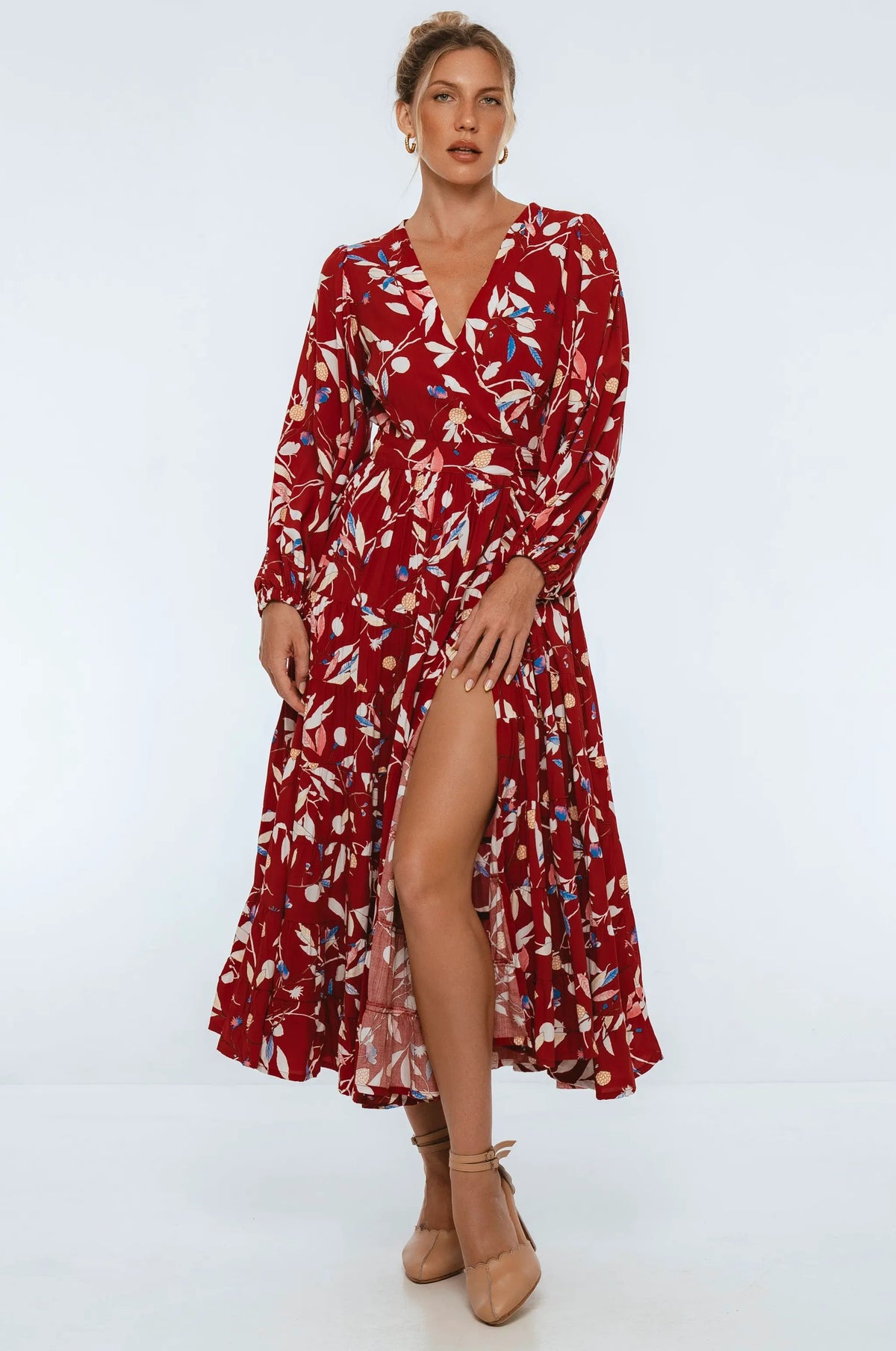 Flamenco Boho Wrap Maxi Dress by ELF
