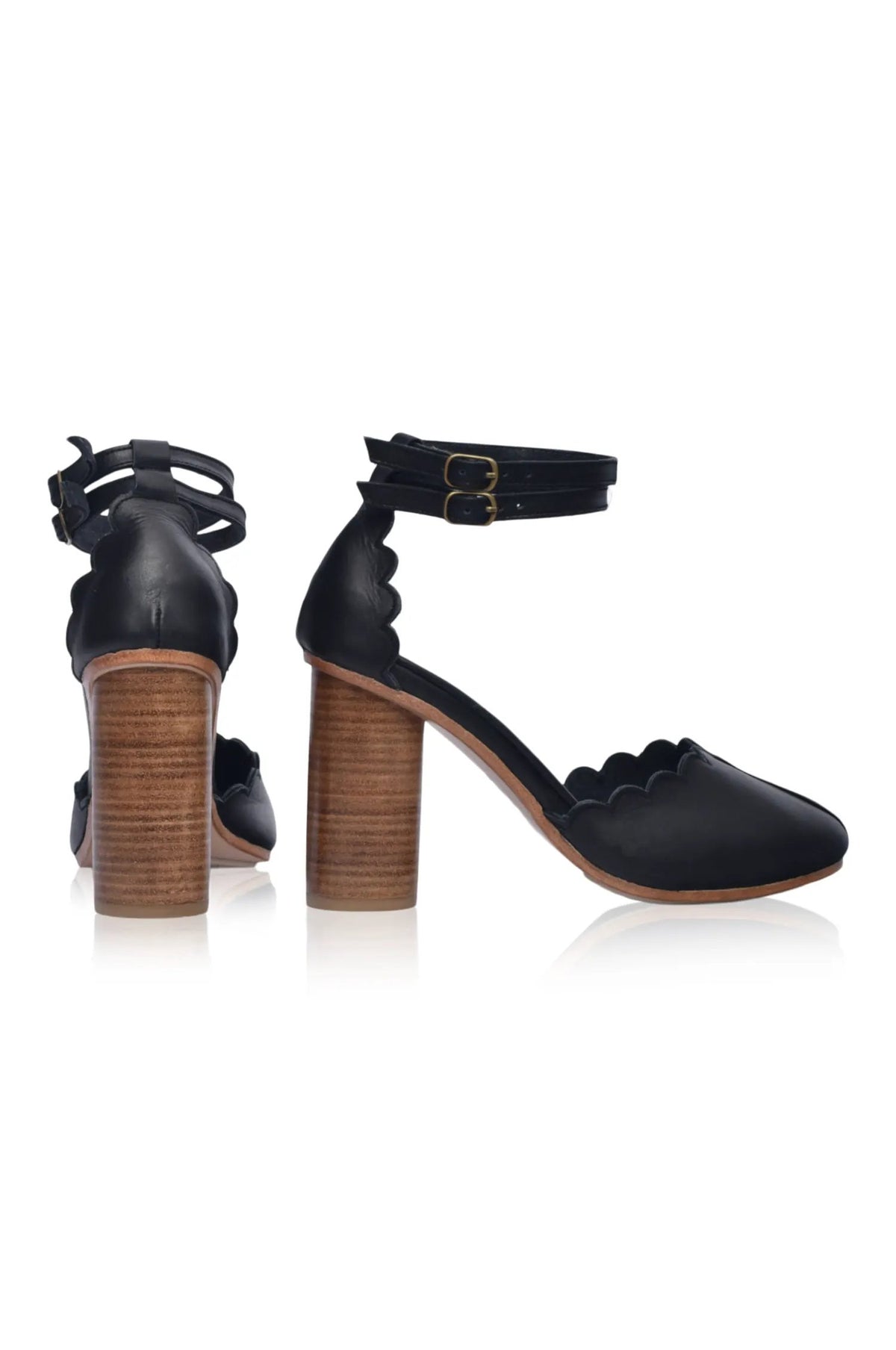Flamingo Leather Heels (Sz. 8 & 9.5, 10) by ELF