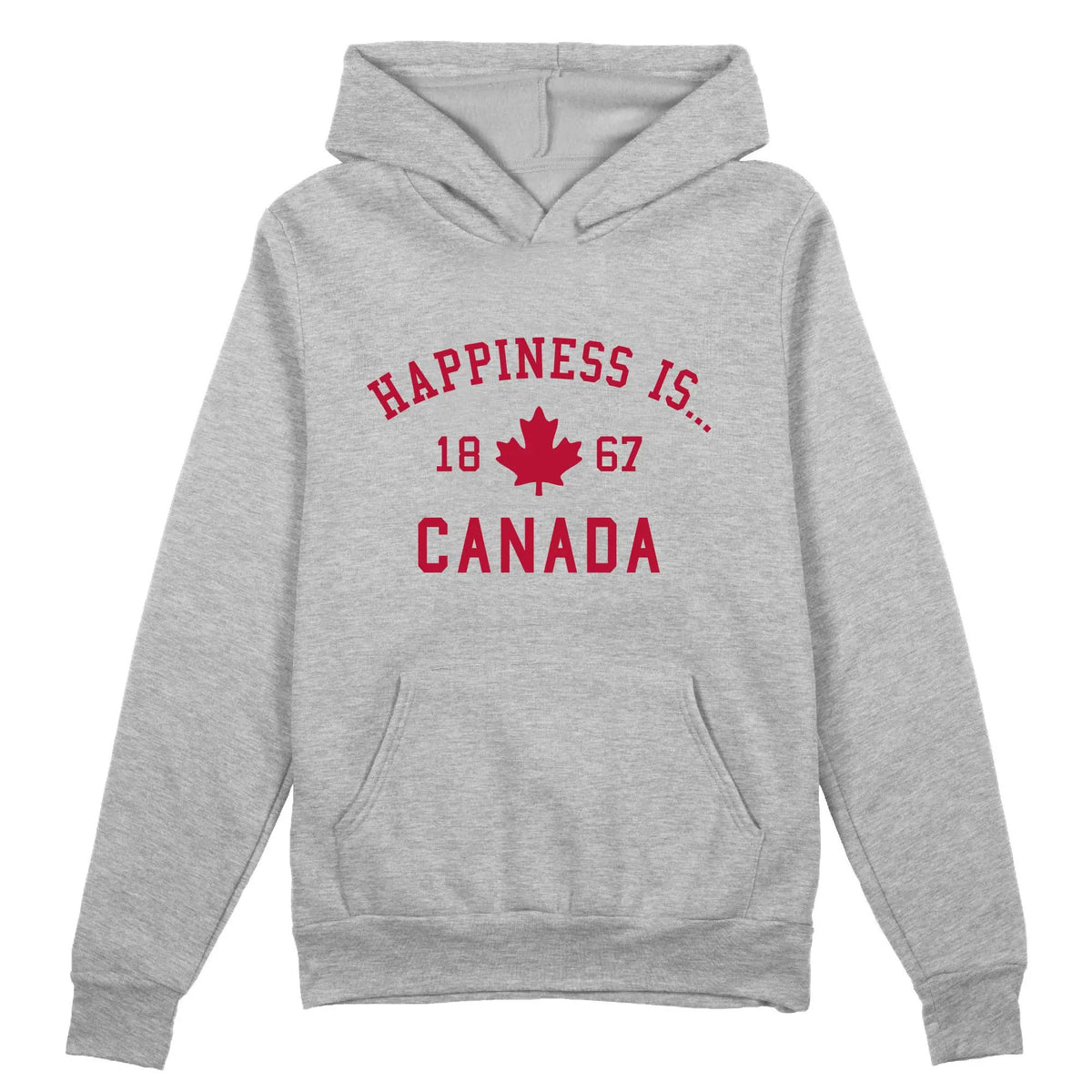 Unisex Canada 1867 Hoodie, Heather Grey by Canada Collection