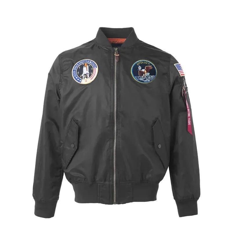 2023 Thin MA-1 hip hop streetwear letterman varsity jacket american college style wholesale baseball bomber flight jacket men by Vimost Shop