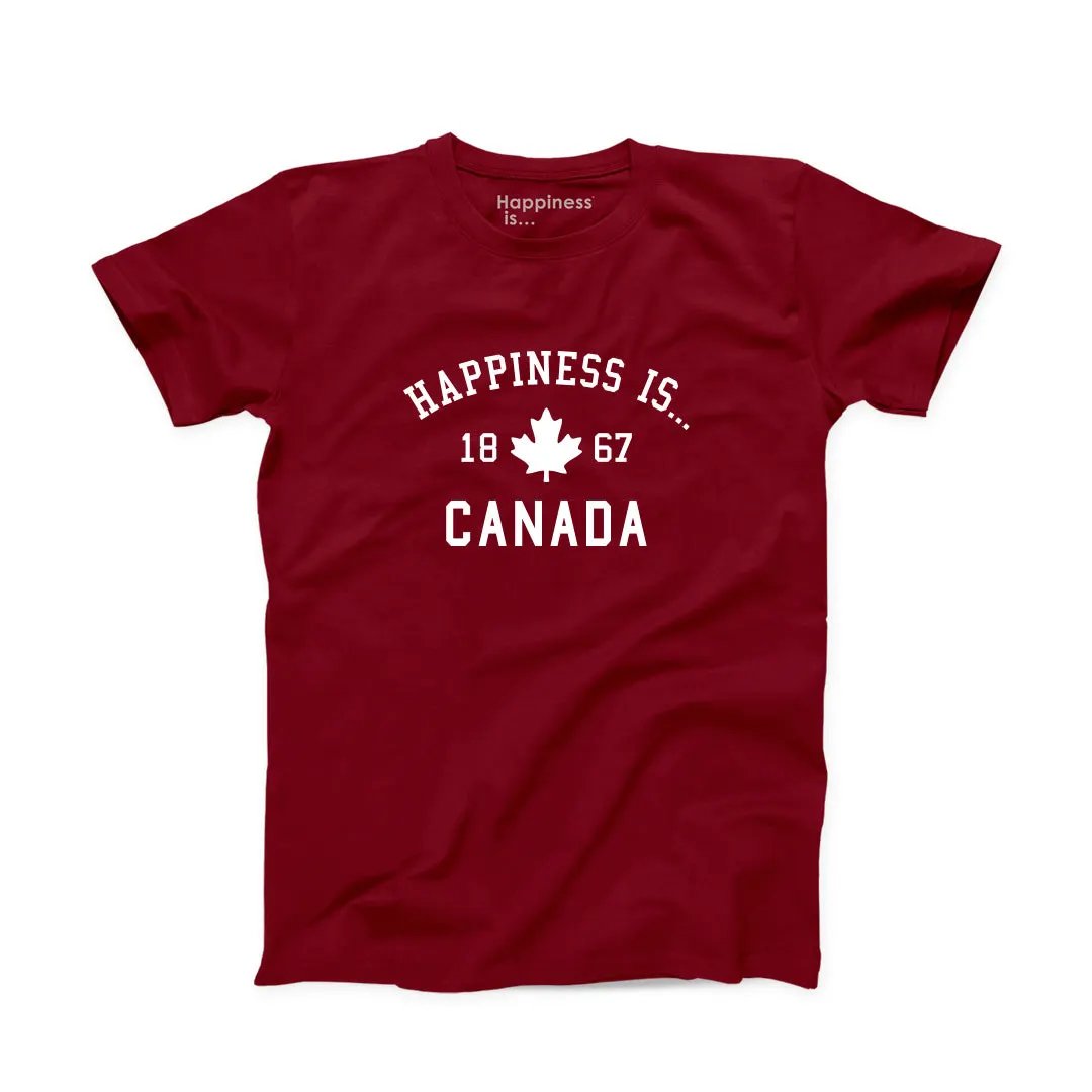 Youth Canada 1867 T-Shirt, Red by Canada Collection