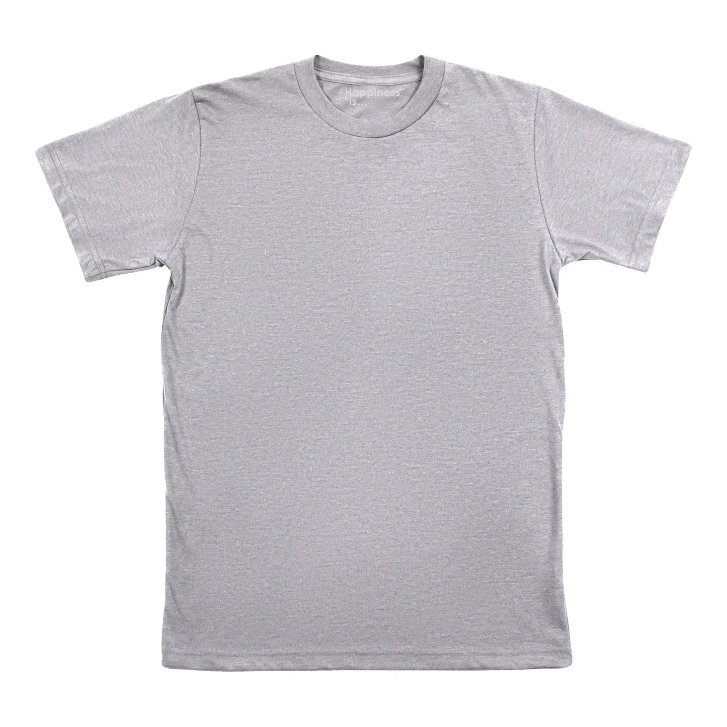 Men's Plain T-shirt, Heather Grey by Coloured Blanks