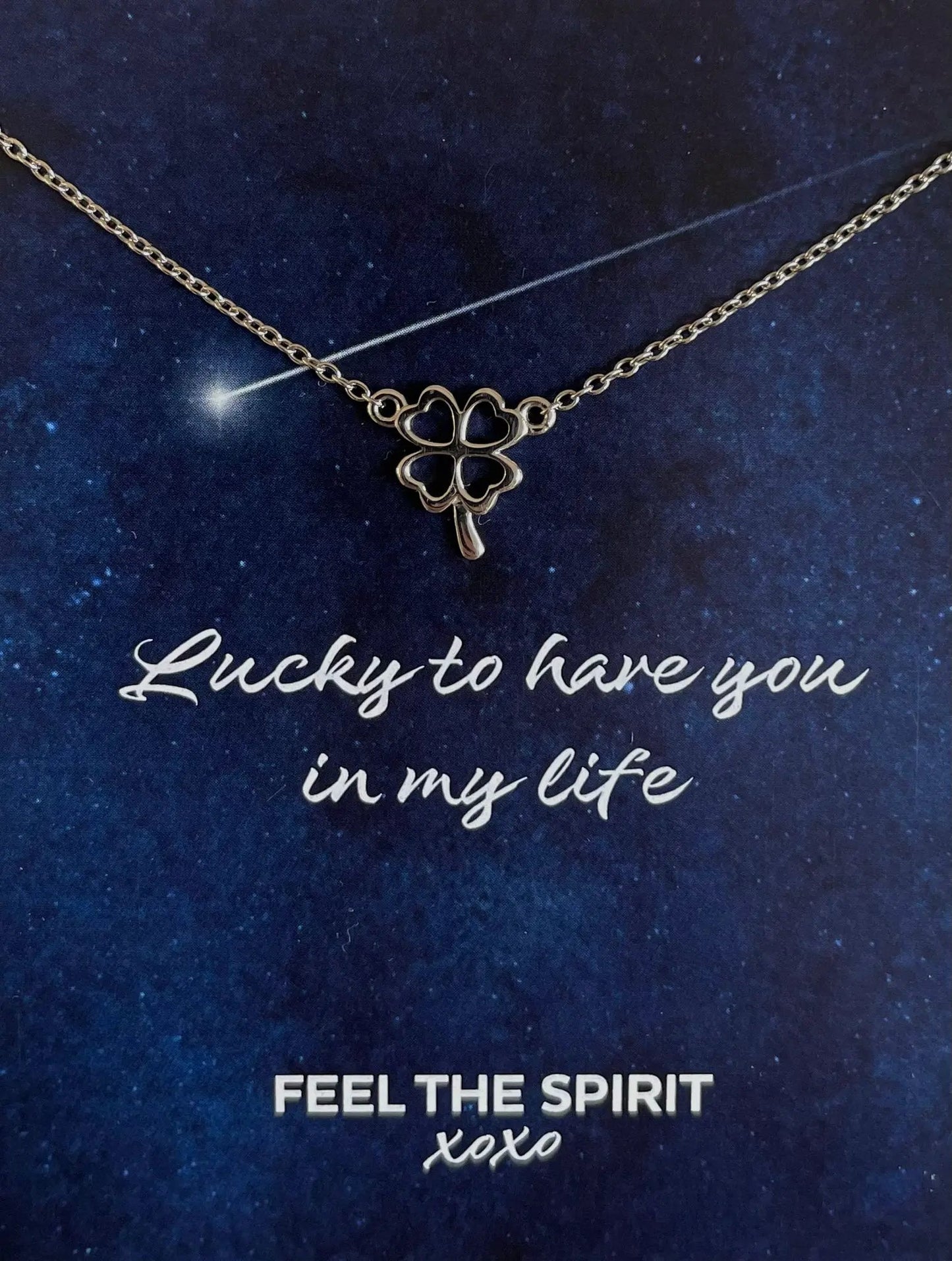 Ketting Klavertje Vier Zilver XN002S by Jwls4u