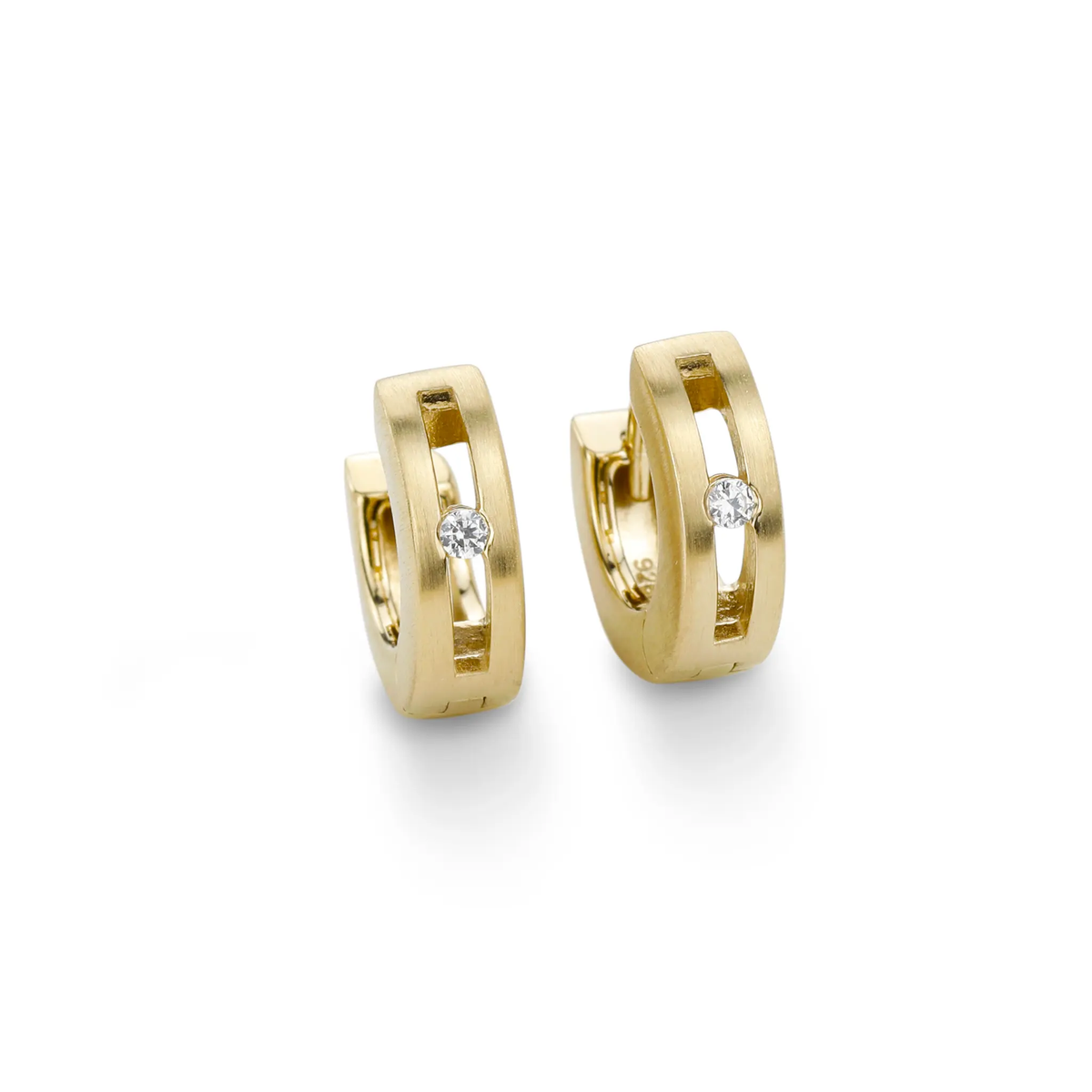 Gala Design Gold Plated Hoop Earrings 1cm 925 Silver For Women Chic Elegant by Jwls4u