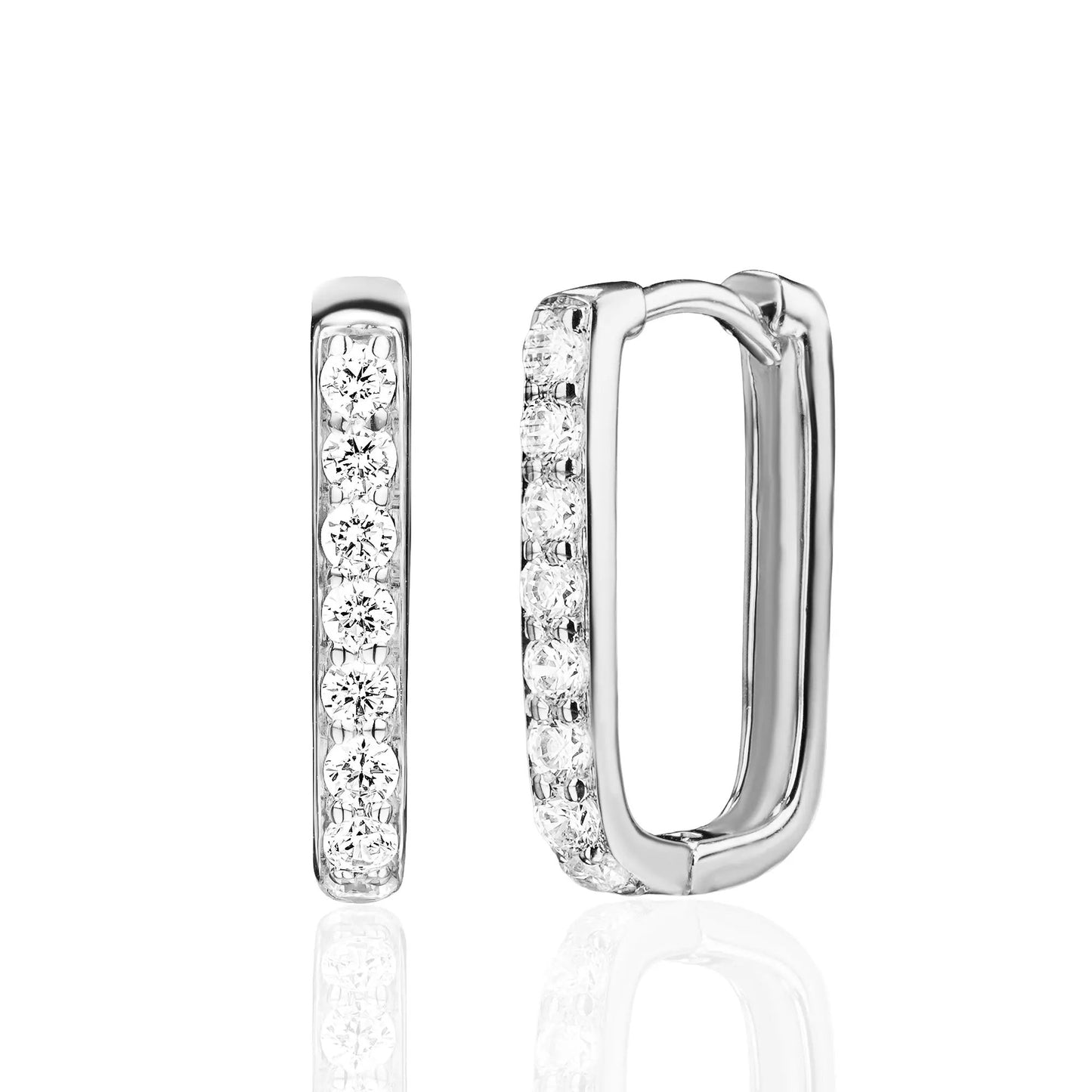Oorbellen Glitter Zilver JE051S by Jwls4u