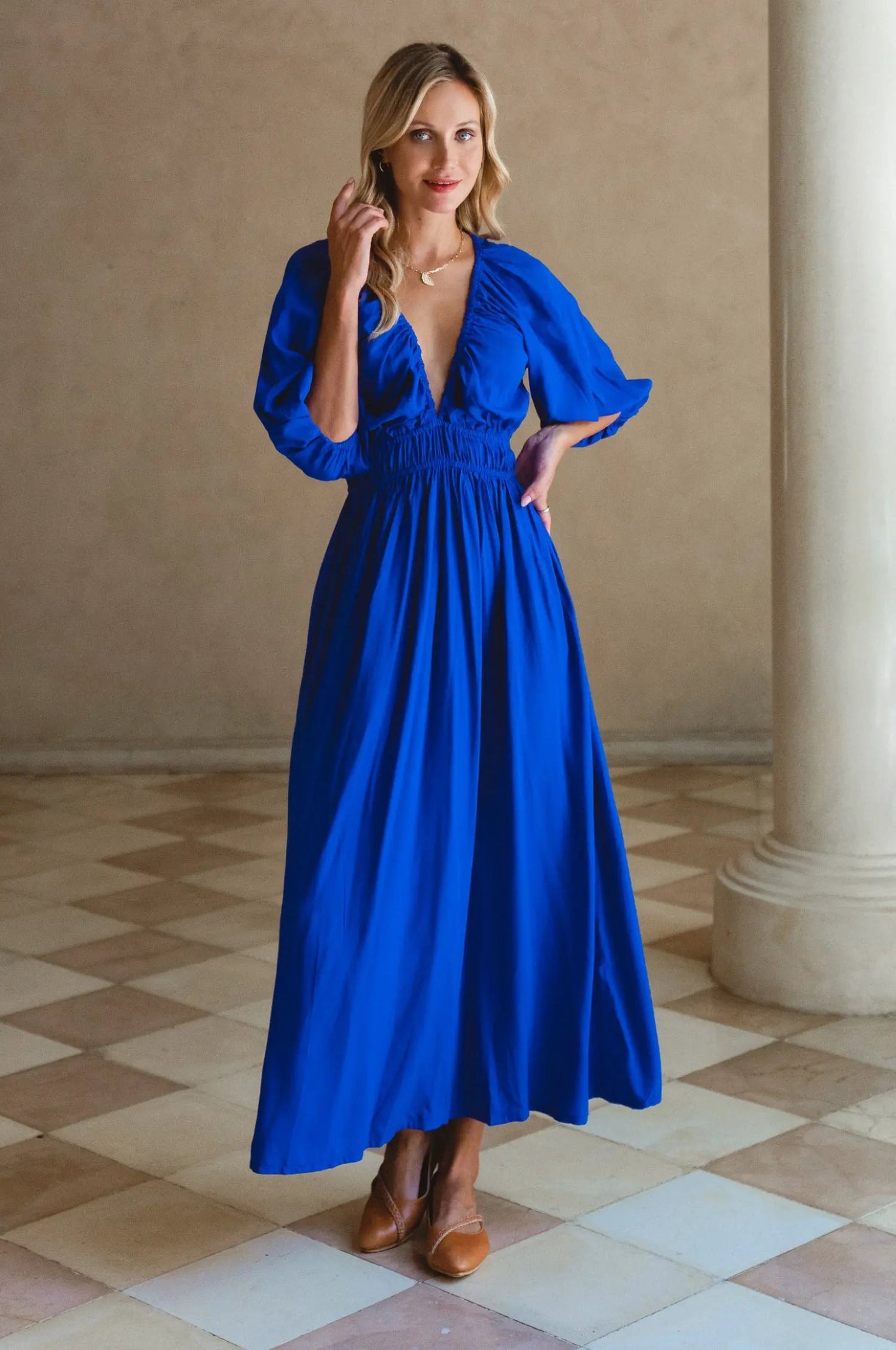 Kezas Rayon Maxi Dress by ELF