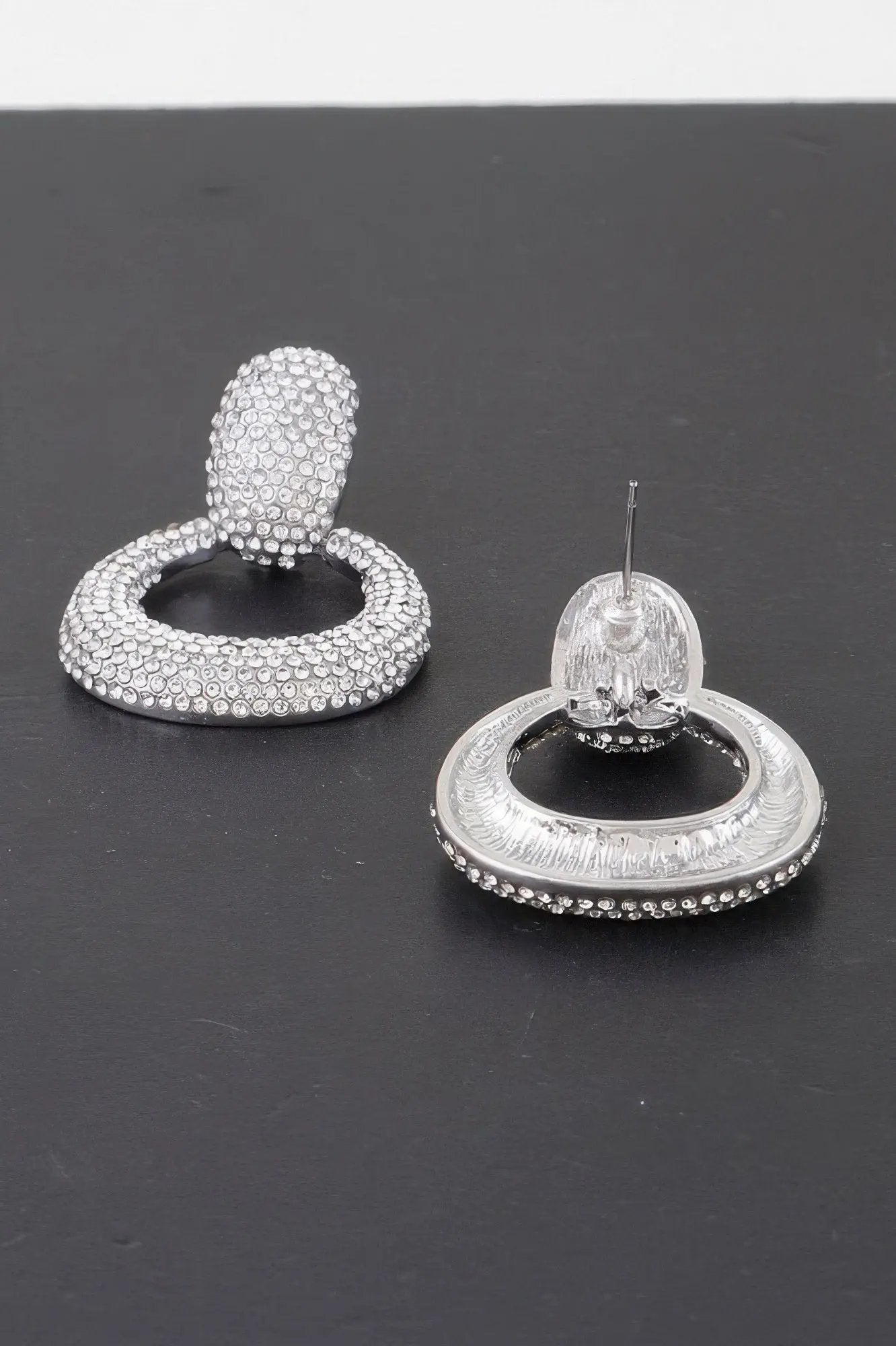 LINCOLN CENTER Bejeweled Hoop Drop Earrings: NYFW BYMANYC ® New York by BYMANYC ® New York