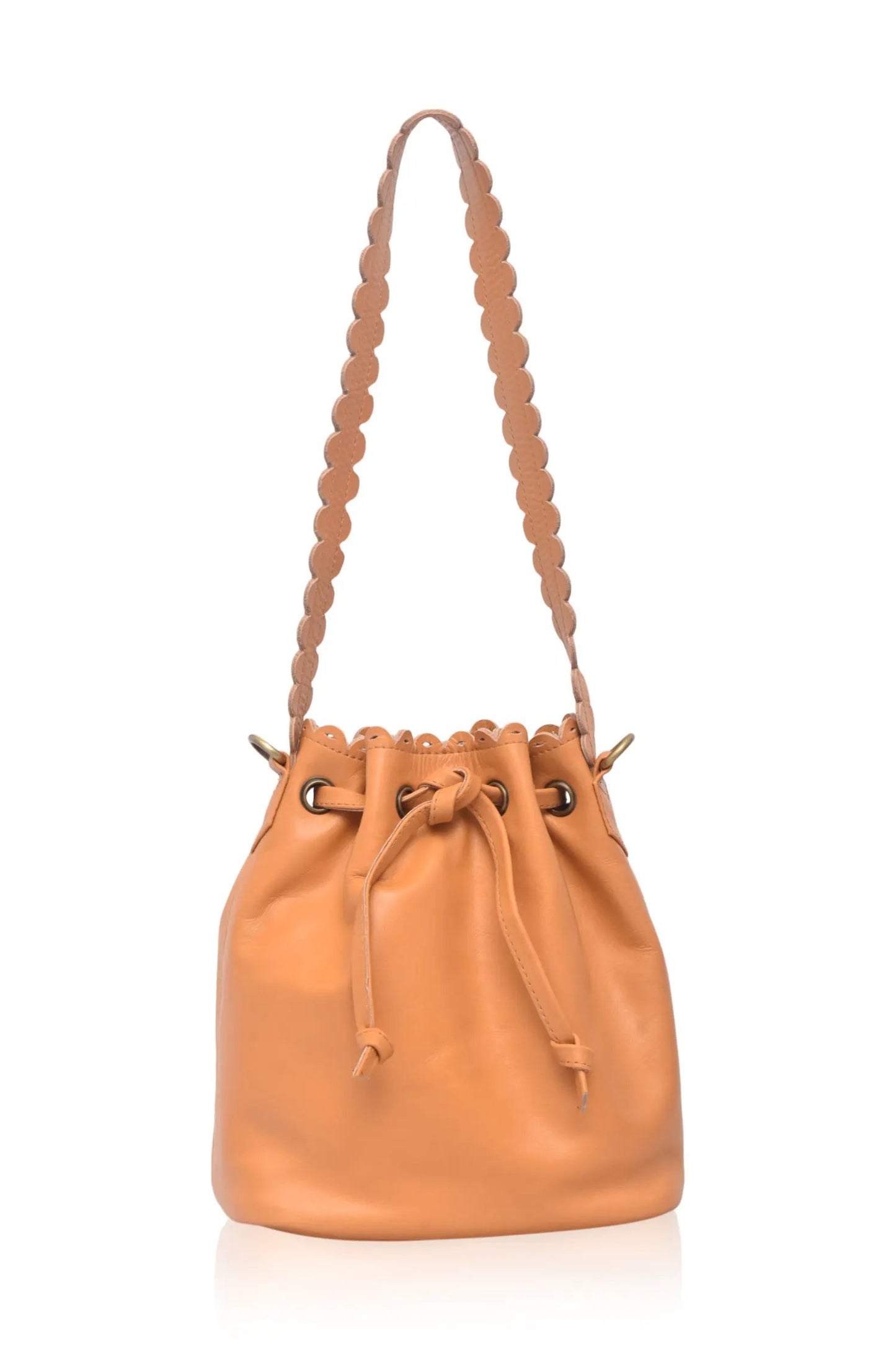 Luisa Scalloped Bucket Bag by ELF