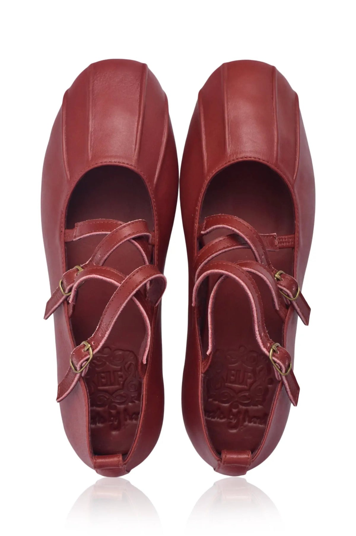 Obsession Criss-Cross Round Toe Flats by ELF