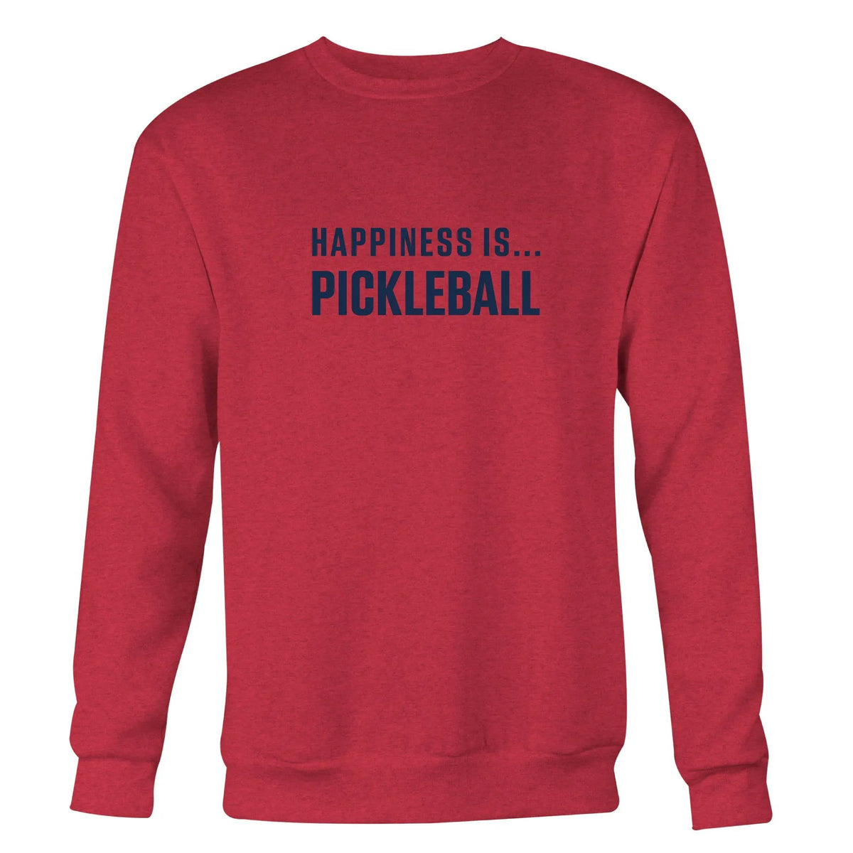 Men's Pickleball Crew Sweatshirt, Chili by Tennis Collection