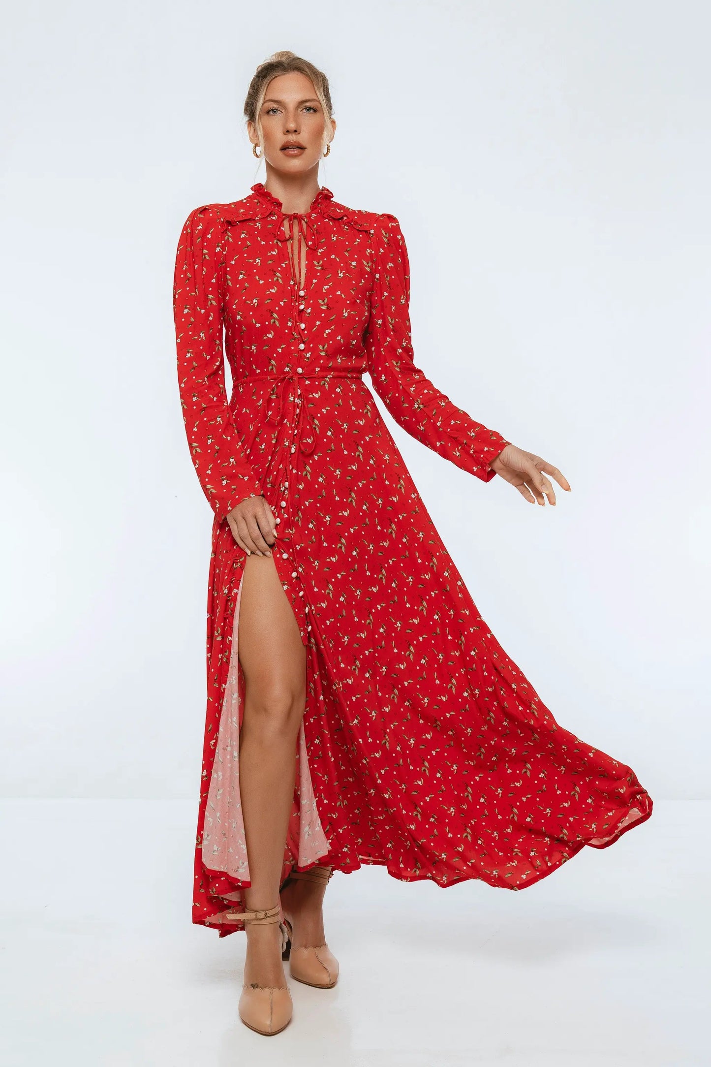 Poeme Long Sleeve Maxi Dress by ELF