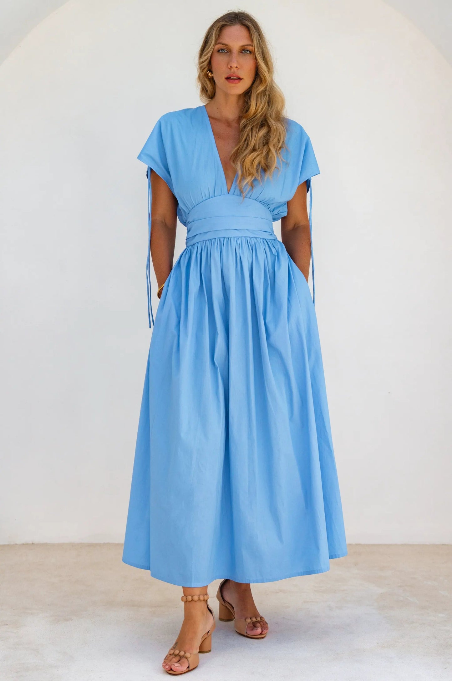 Rafina Goddess Cotton Maxi Dress by ELF