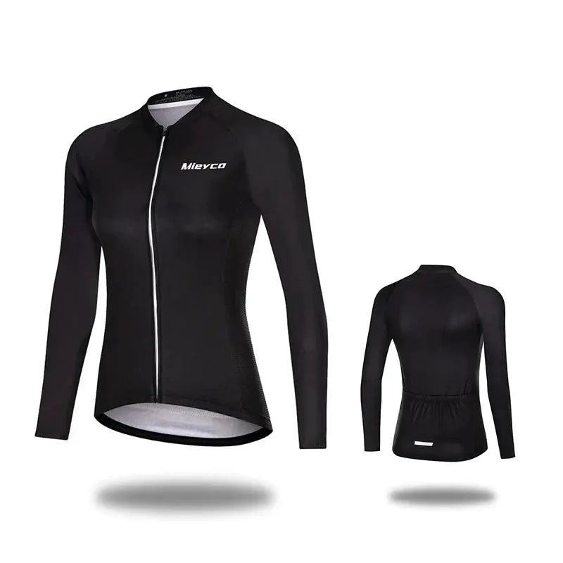 Women Cycling Jersey Long Sleeve Breathable Lightweight Spring Autumn Road Bike Top by Vimost Shop