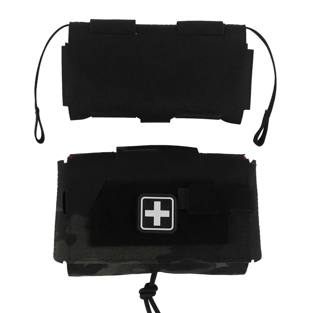 Compact MOLLE Outdoor Utility Pouch with Organizer Panel by Vimost Shop