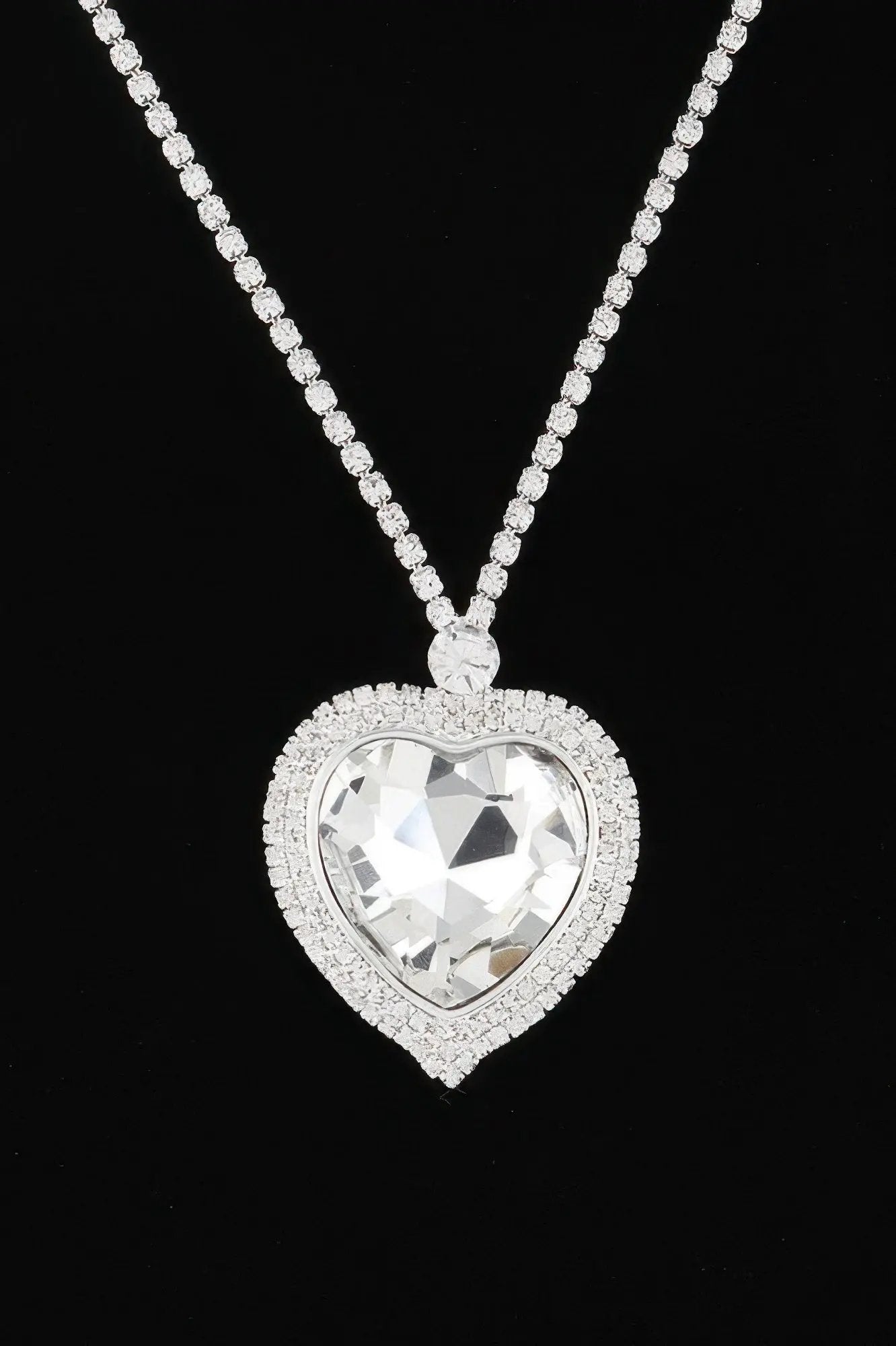 STUYVESANT Jeweled Crystal Heart Necklace: NYFW BYMANYC ® New York by BYMANYC ® New York