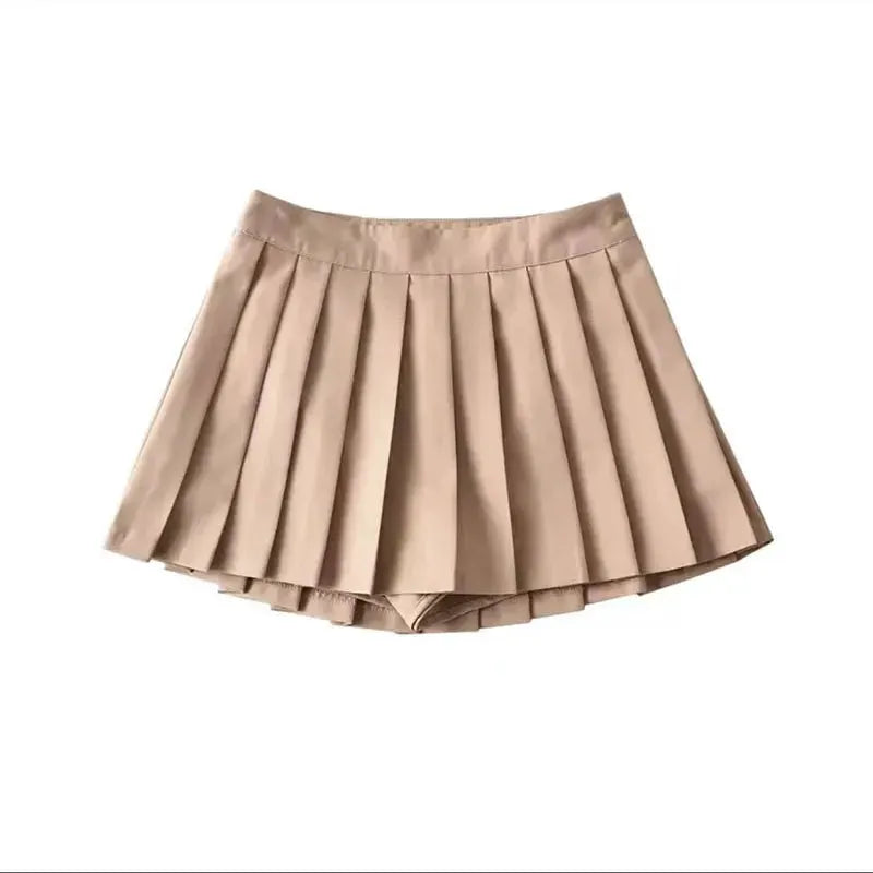 Sexy Women Pleated Skirts High Waist Summer Vintage Mini Skirts Korean Tennis Student White Designed Dance Skirt by Vimost Shop