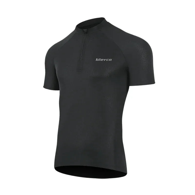 Men Seamless Cycling Jersey Short Sleeve Compression Breathable Sun Protection MTB Road Bike Jersey by Vimost Shop