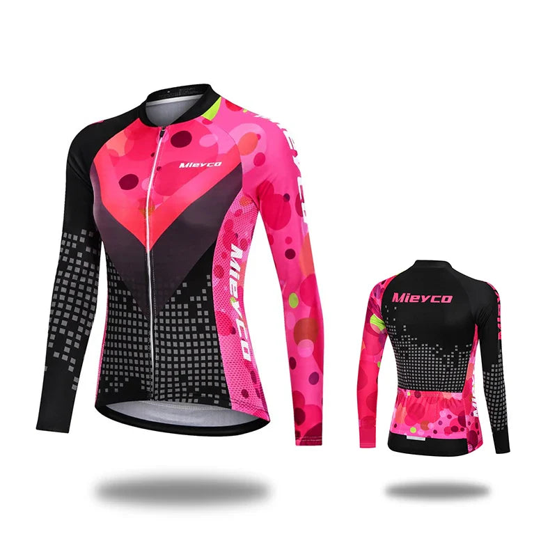 Women Cycling Jersey Summer Lightweight Long Sleeve Mountain Bike Sports Top for Outdoor Riding by Vimost Shop