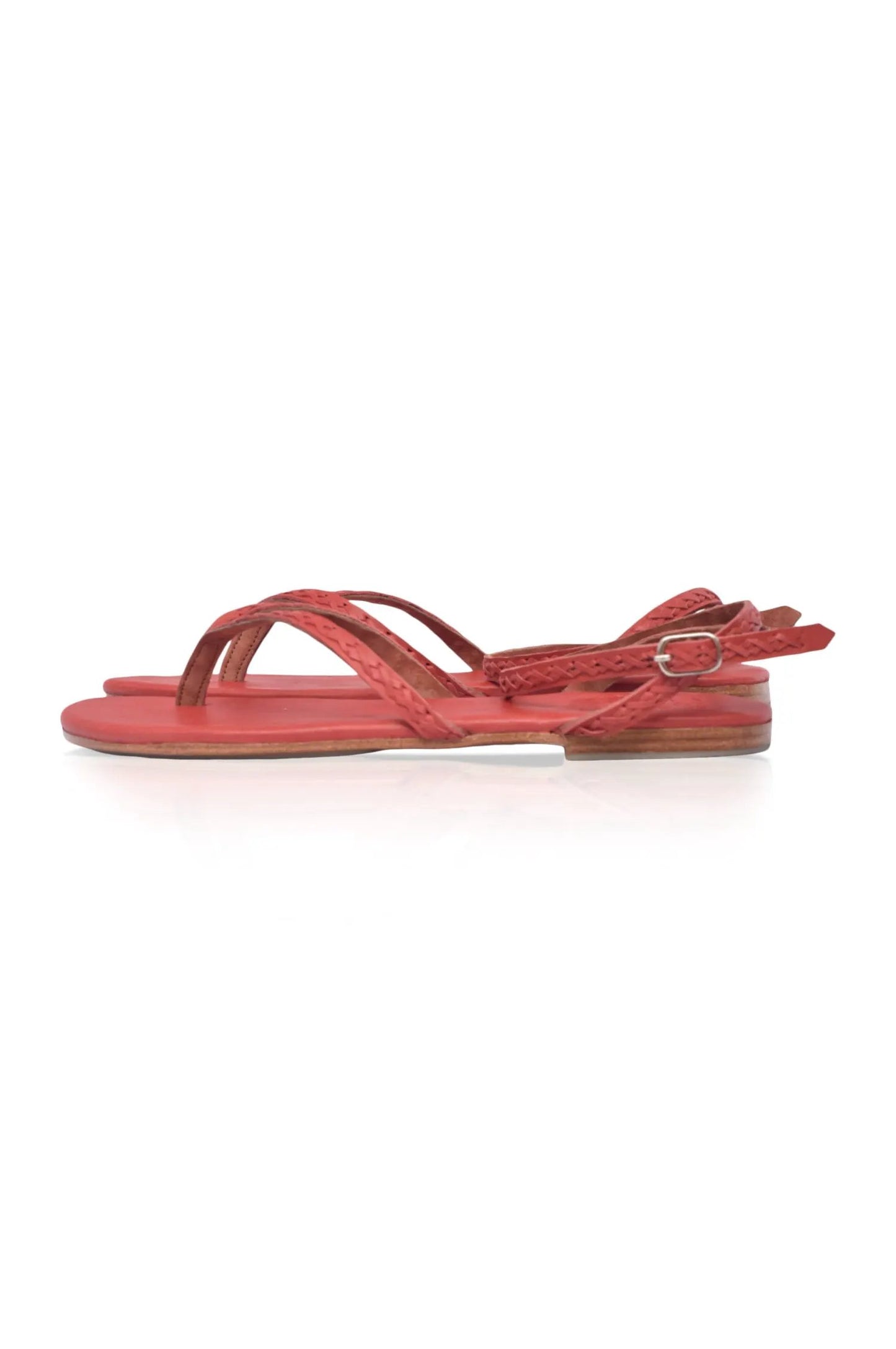 Starsand Braided Thong Leather Sandals by ELF