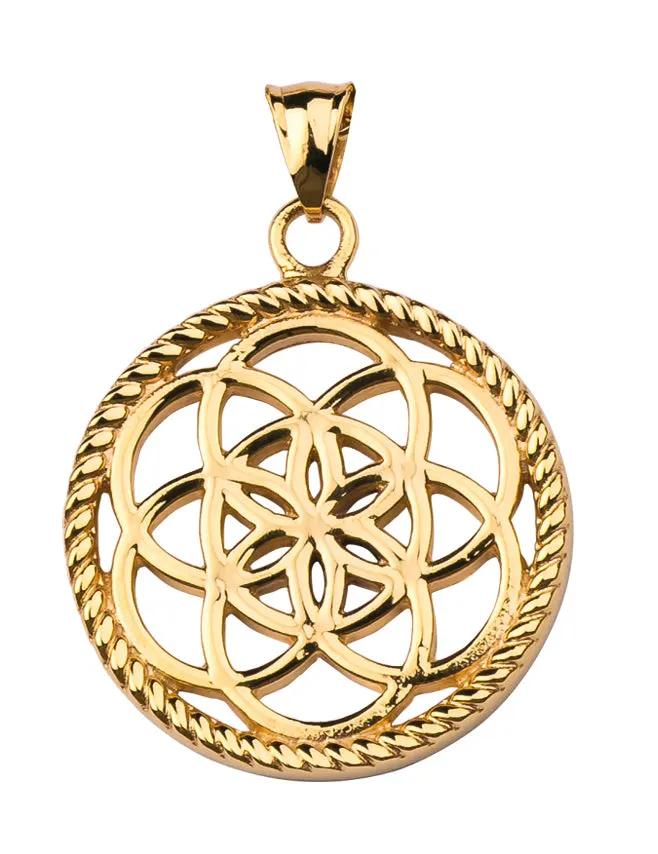 Dreamcatcher Hanger Flower Goudkleur TF02GO by Jwls4u