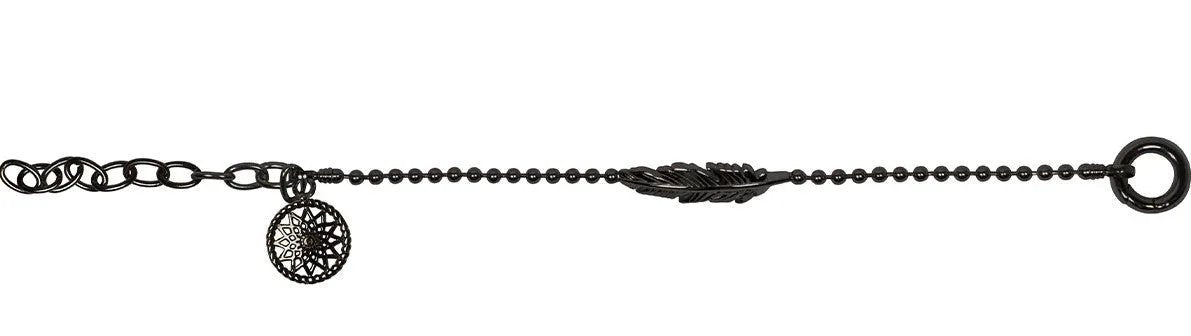Dreamcatcher Armband Feather Black TFB03BK by Jwls4u