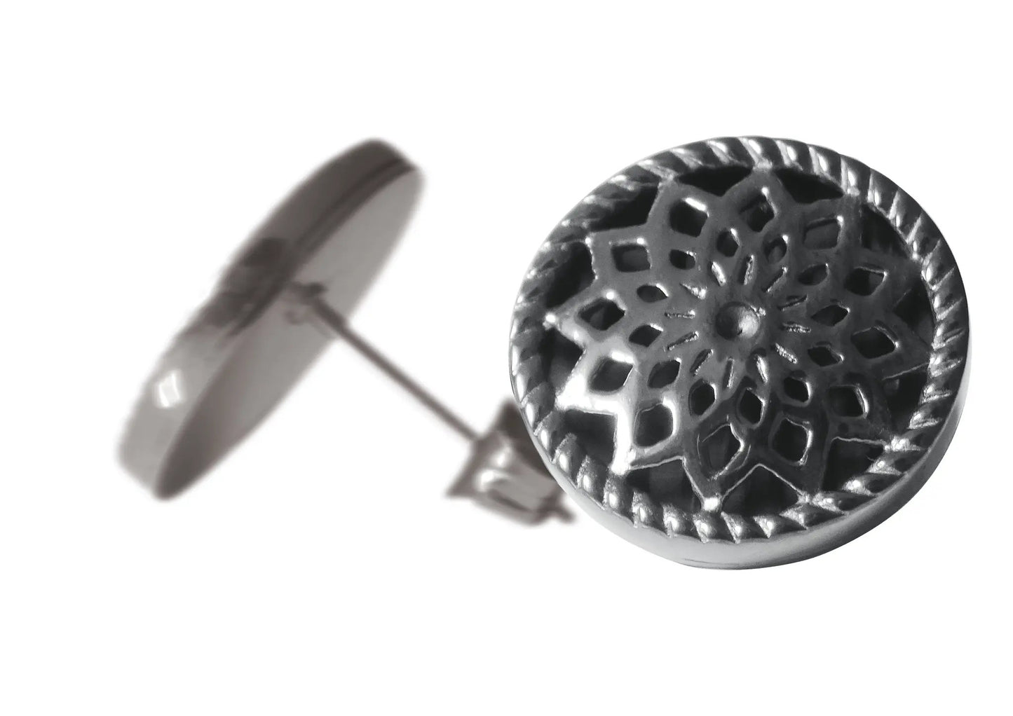 Dreamcatcher Oorbellen Star Grijs TFE01SGR by Jwls4u
