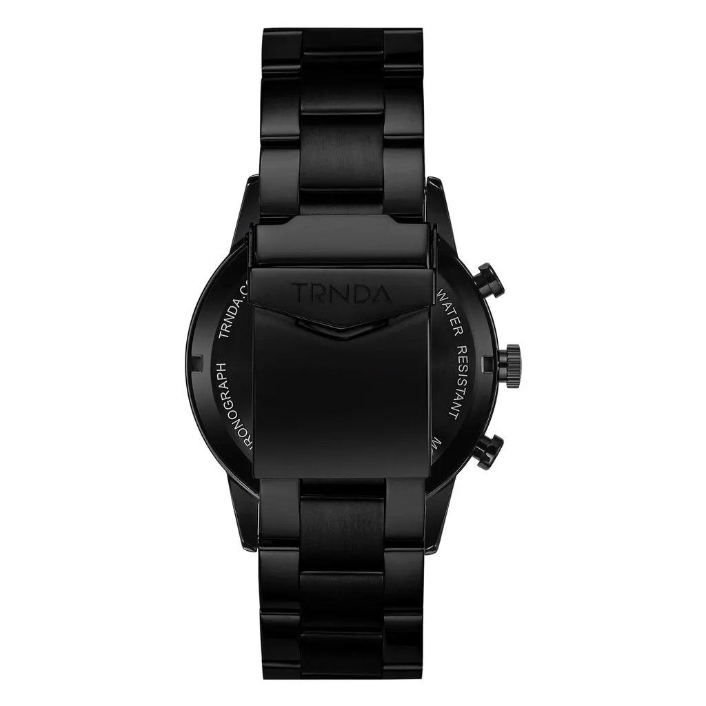 Trnda Men's Black Stainless Steel Watch, Green Dial | Trnda-001 by TRNDA