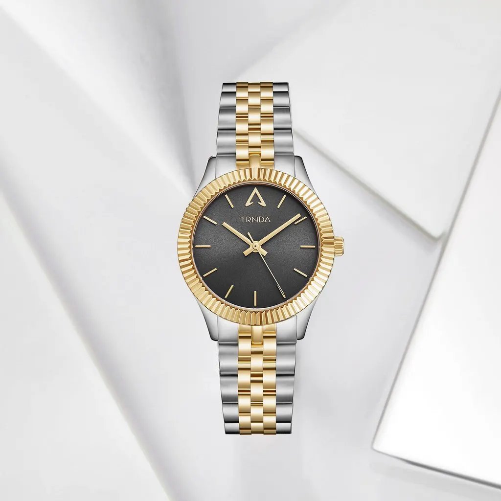 Trnda Women's Stainless Steel Watch, Gray Dial | Trn-Ss32mm by TRNDA