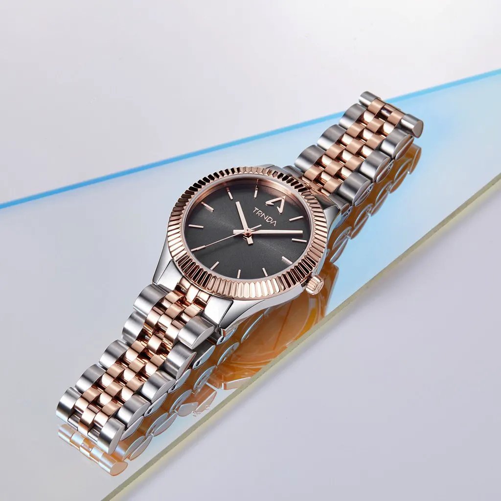 Trnda Women's Stainless Steel Watch, Gray Dial | Trn-032srg by TRNDA