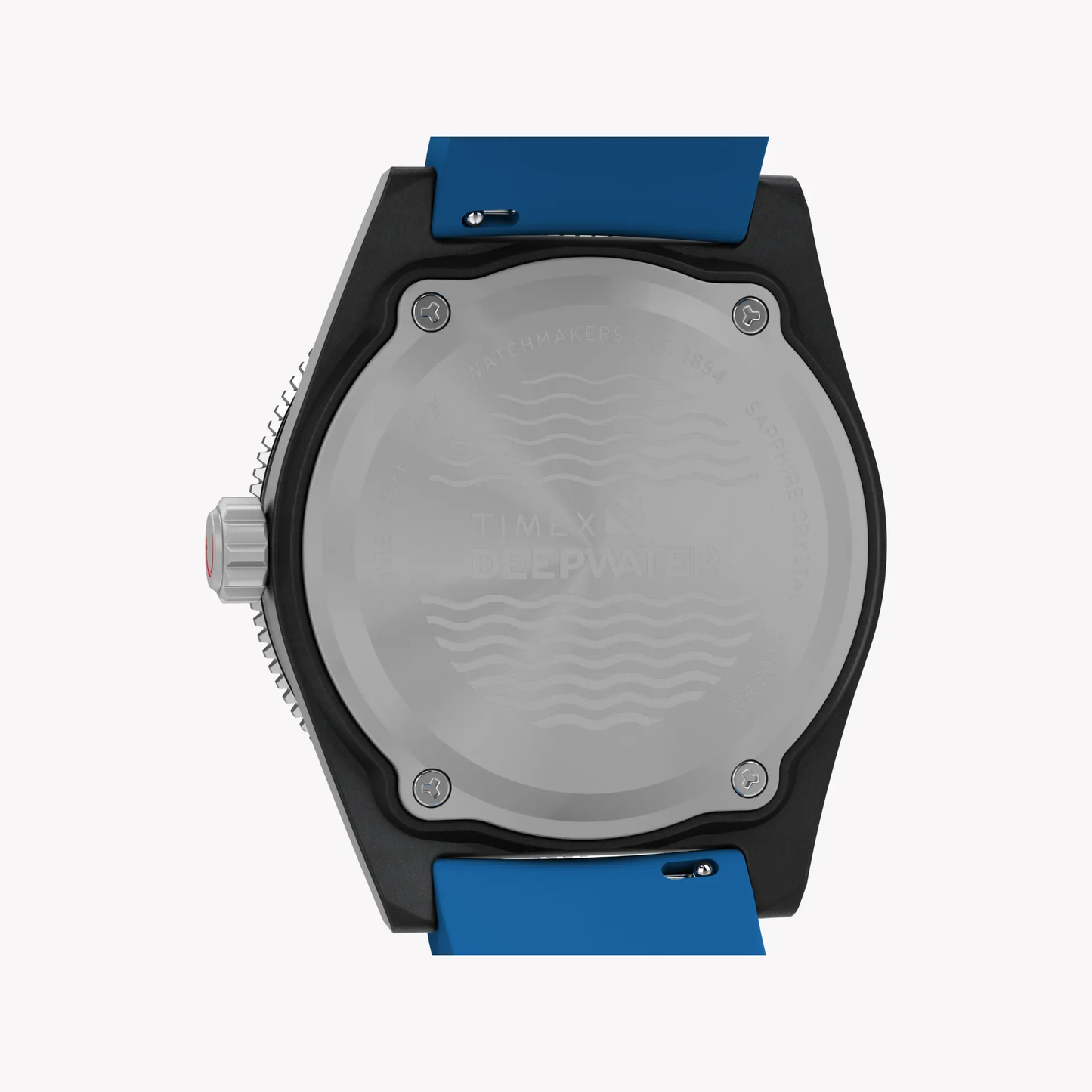 Timex Men's Black Resin/Blue Rubber Watch | Tw2y02500 by TIMEX