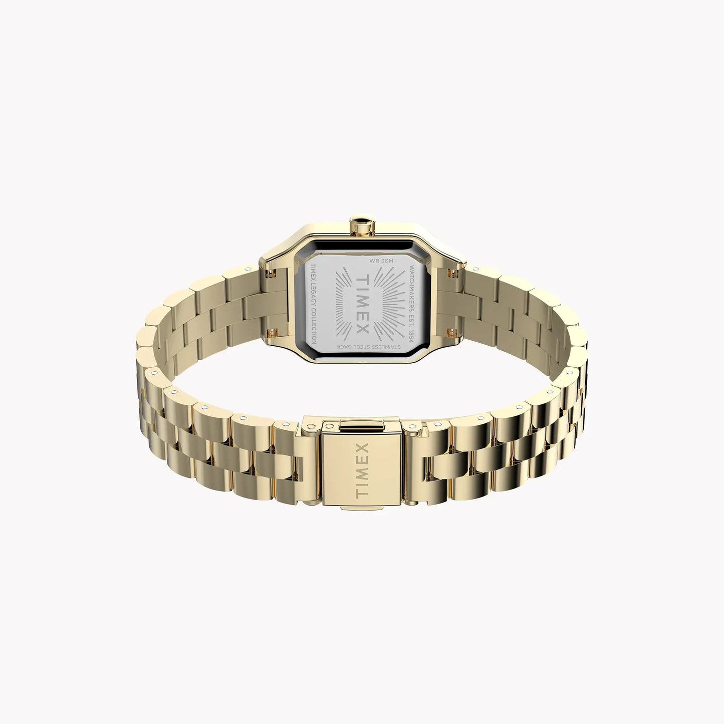 Addison Gold-Tone Case & Bracelet White Dial TW2Y23700 | Stylish Watch by TIMEX