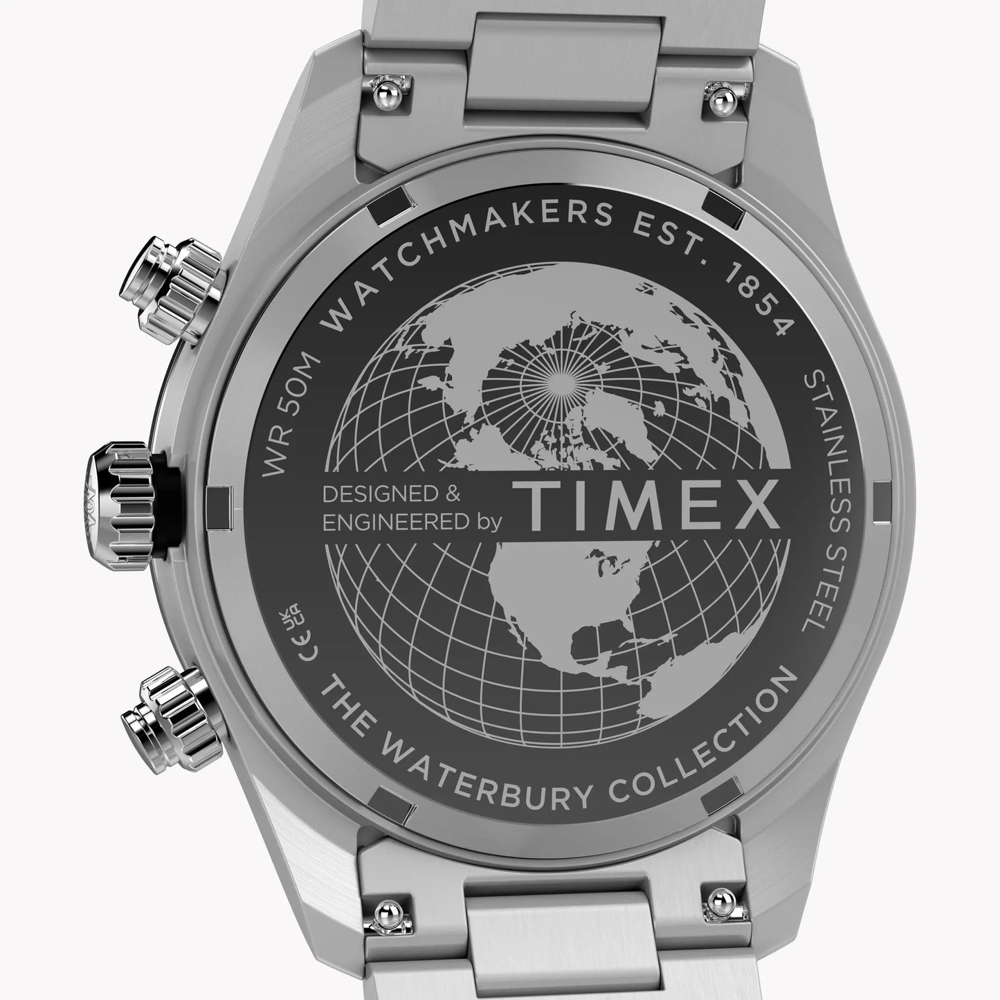 TIMEX Men's Silver-Tone Stainless Steel, Blue Dial | TW2Y70500 by TIMEX