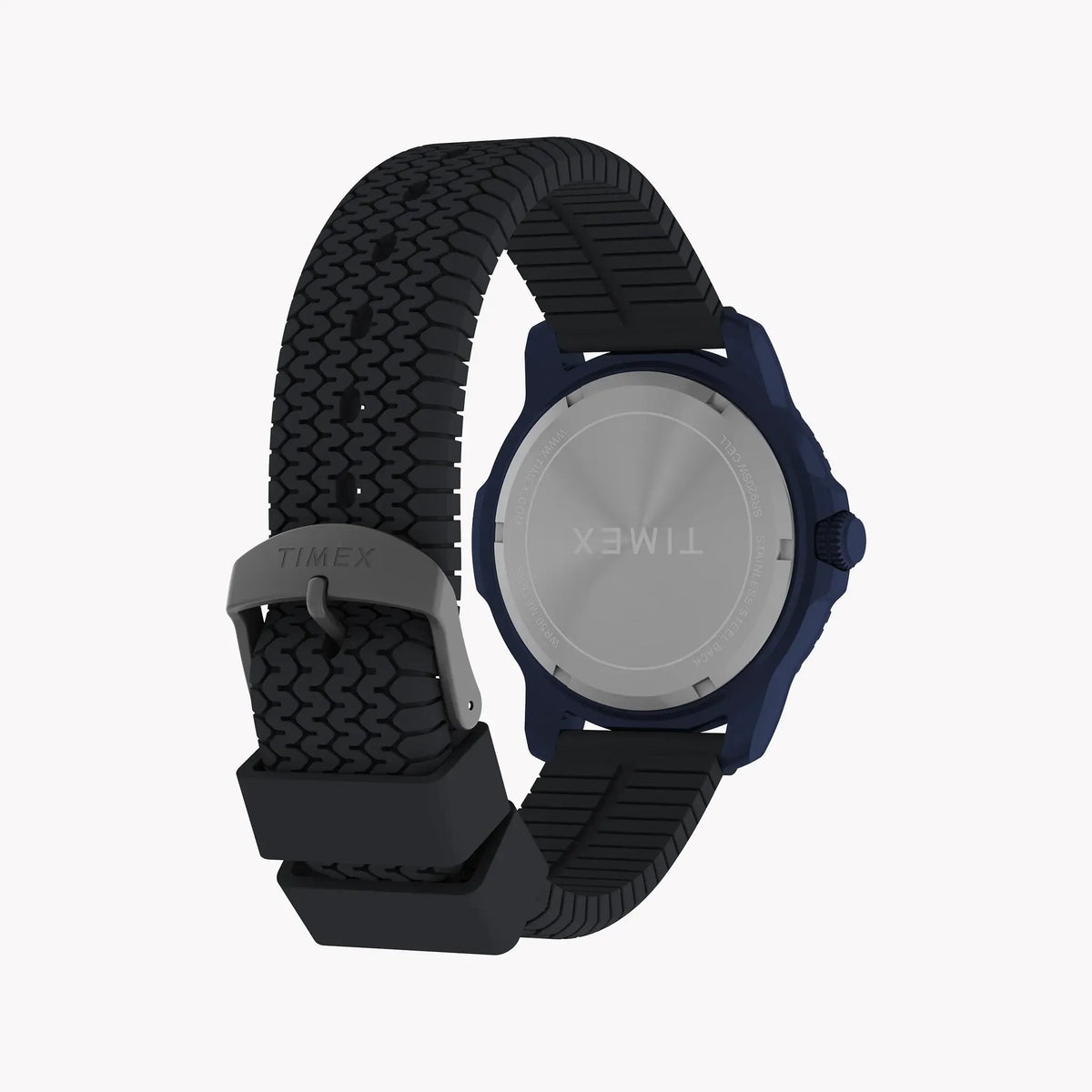 Timber Aluminum Blue Dial Silicone Strap Watch TW4B34600 | Stylish & Durable by TIMEX