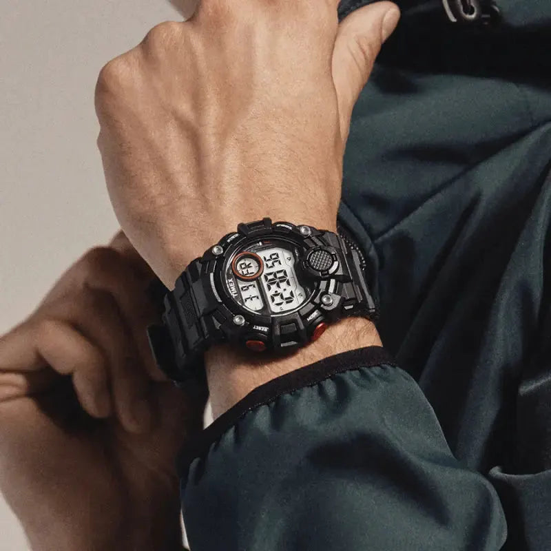Timex Men's Black Resin Watch, Digital Dial | Tw5m27600 by TIMEX