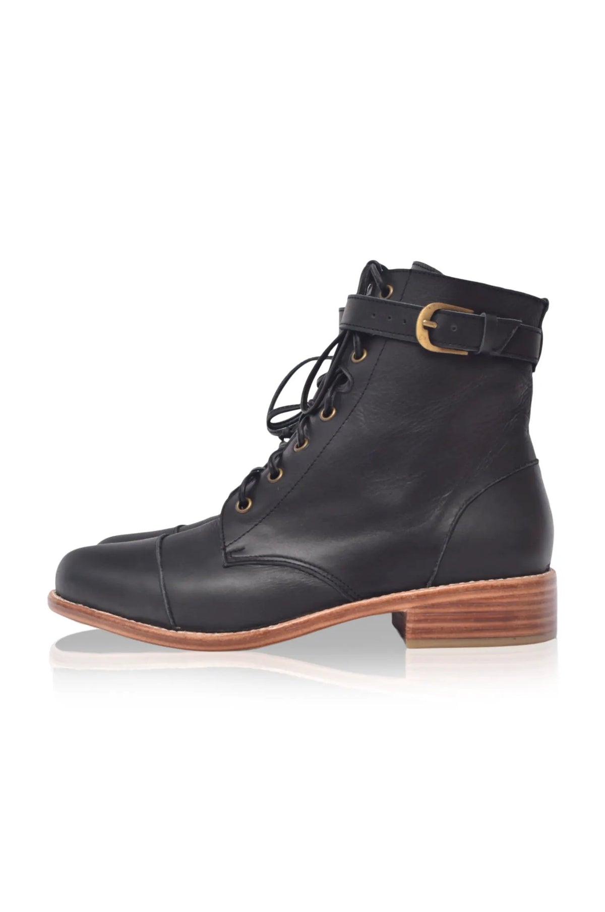 Valley Dream Lace Up Leather Boots by ELF