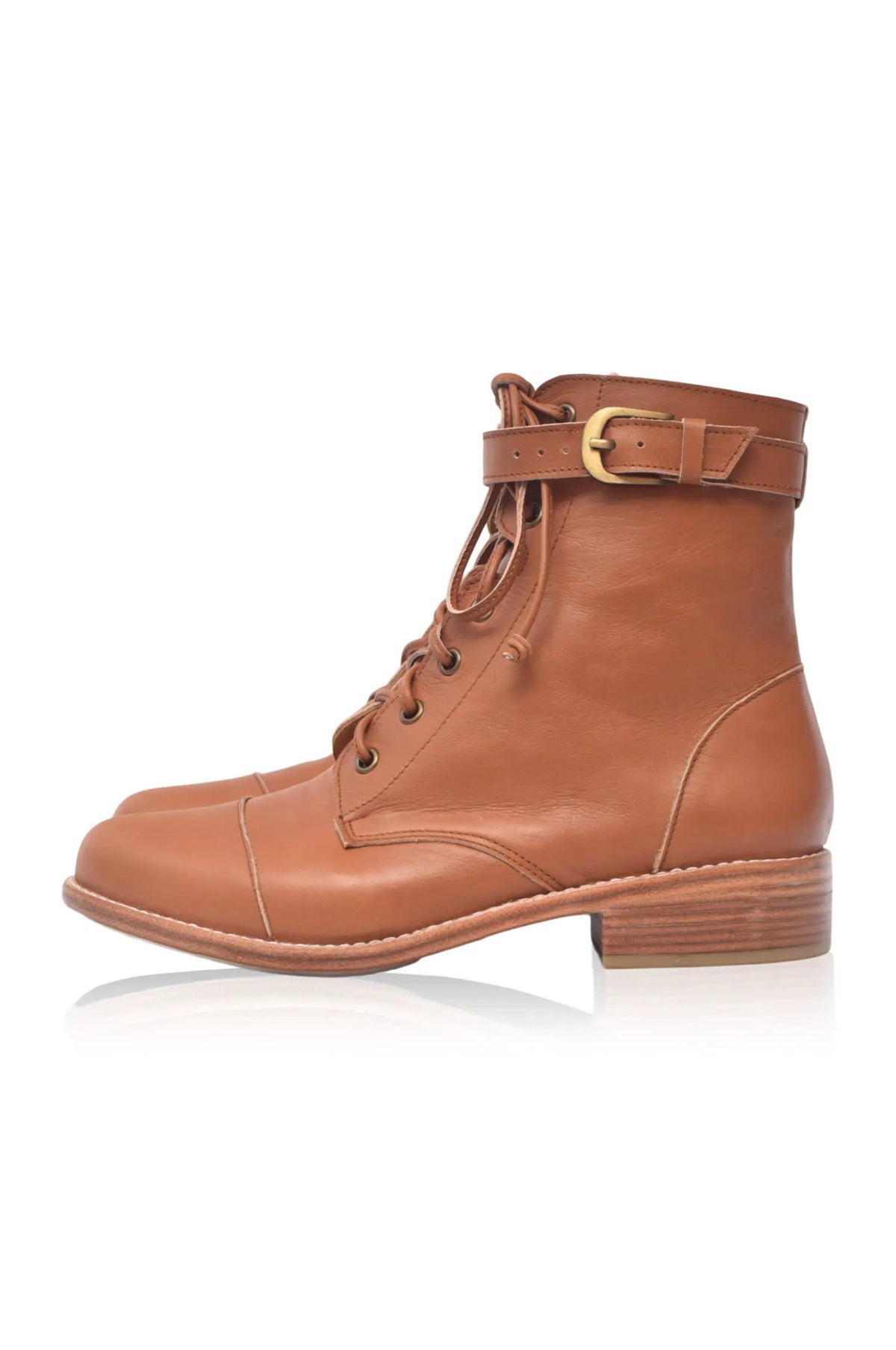 Valley Dream Lace Up Leather Boots by ELF