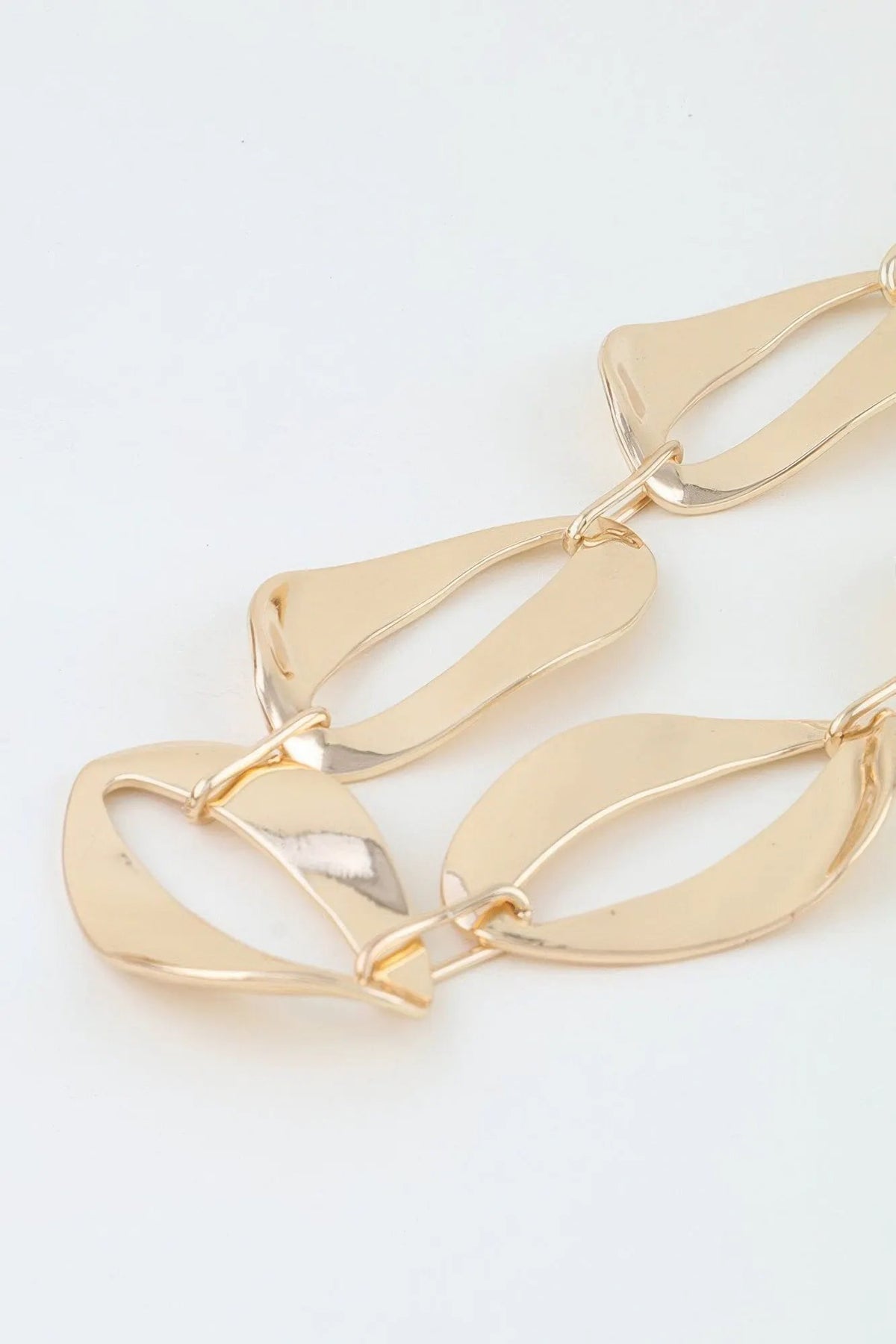 Women's Chain Necklace Hammered Abstract BYMANYC ® New York SCULPTURAL TEXTURED LINK COLLAR - New Collection by BYMANYC New York