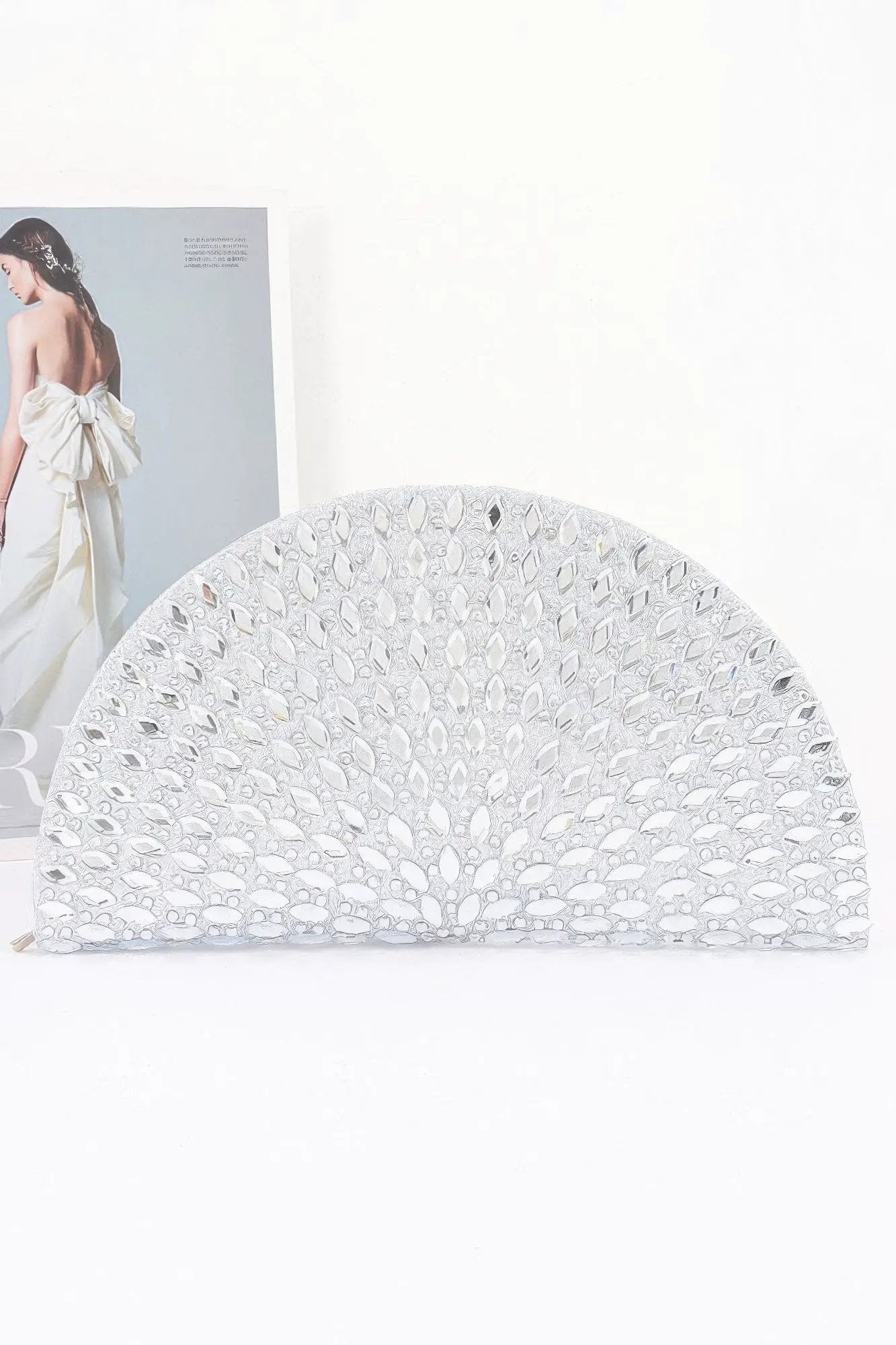 Women's Party Clutch Rhinestone Half Moon BYMANYC ® New York SPARKLING ELEGANT EVENING PURSE - New Collection by BYMANYC New York