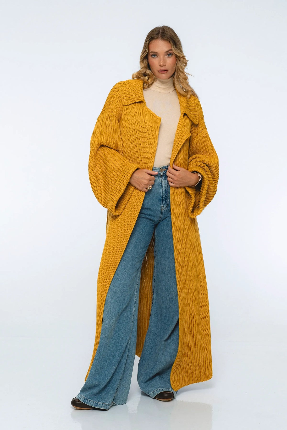 Warm Night Long Knitted Coat by ELF