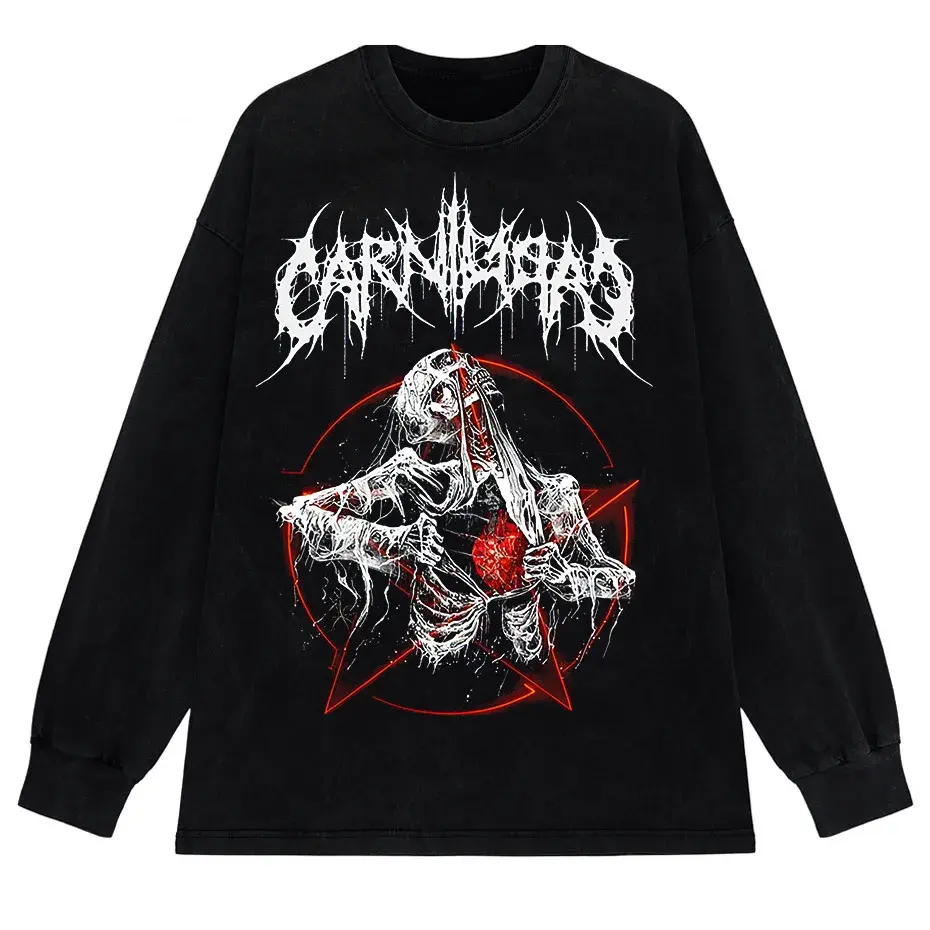 Gothic Demon Anime Print T-Shirt Y2K Harajuku Streetwear by Vimost Shop