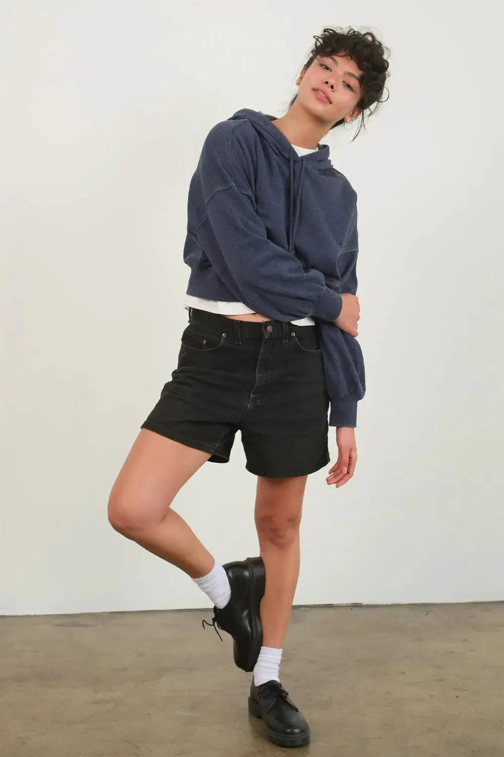 HYFVE Drop Shoulder Cropped Hoodie by HYFVE