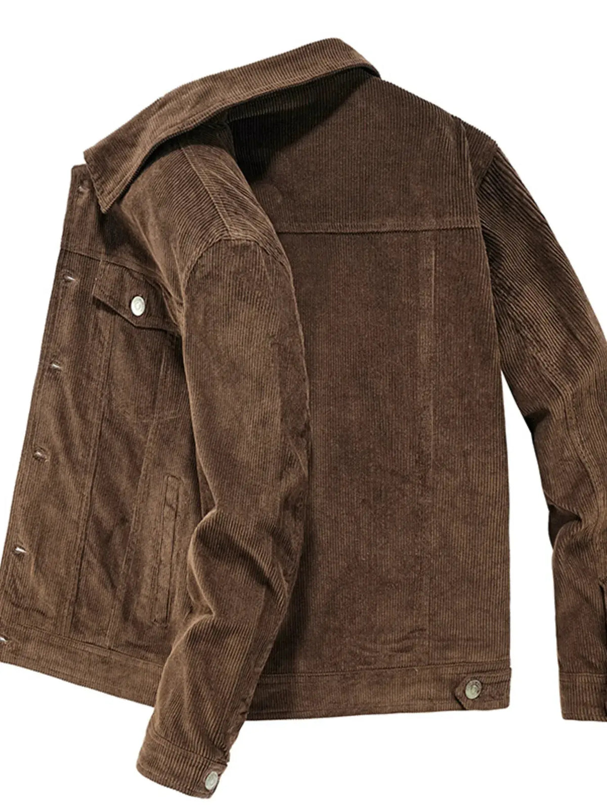 Men’s Plus Size Classic Corduroy Button‑Down Jacket | Partner Labels Selection by Partner Label