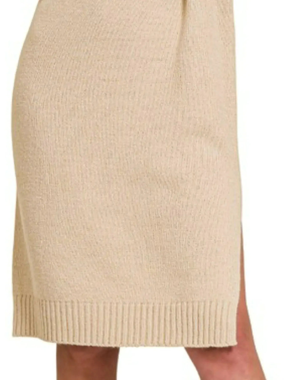 Zenana Turtle Neck Long Sleeve Midi Sweater Dress by Zenana