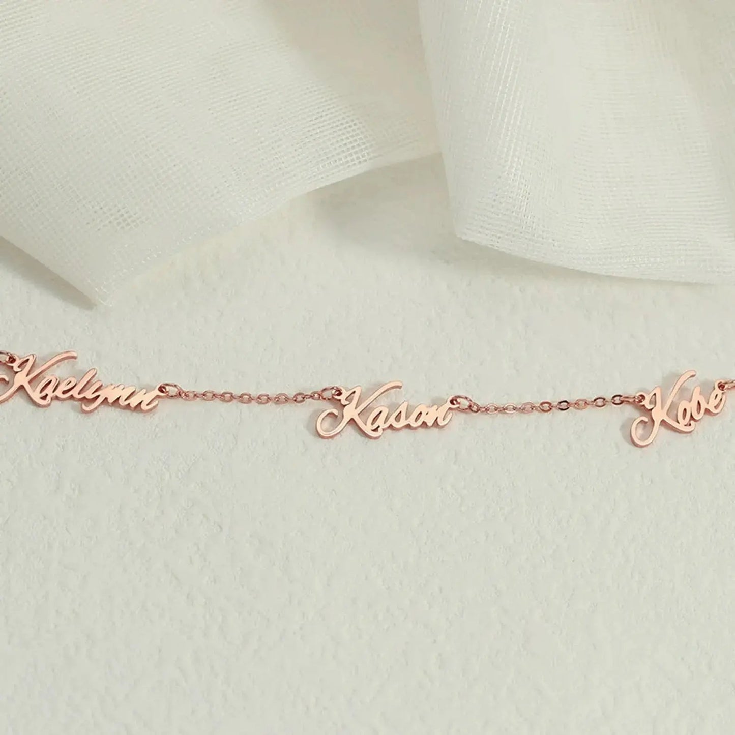 Multiple Name Necklace - personalized name necklace by Maiden-Art