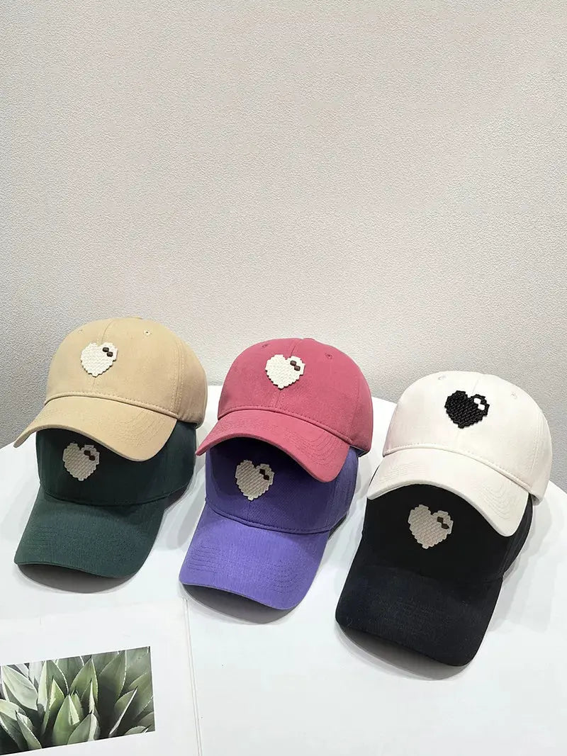 Heart Adjustable Baseball Cap by Partner Label
