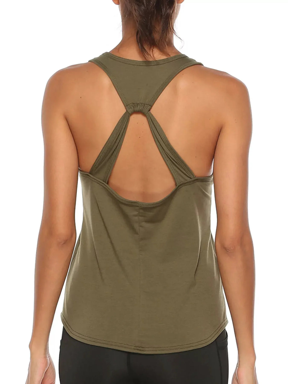 Lightweight Crisscross Active Tank by Trendsi