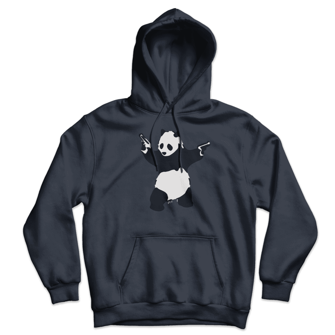 Banksy Pandamonium Armed Panda Unisex Hoodie by Art-O-Rama Shop
