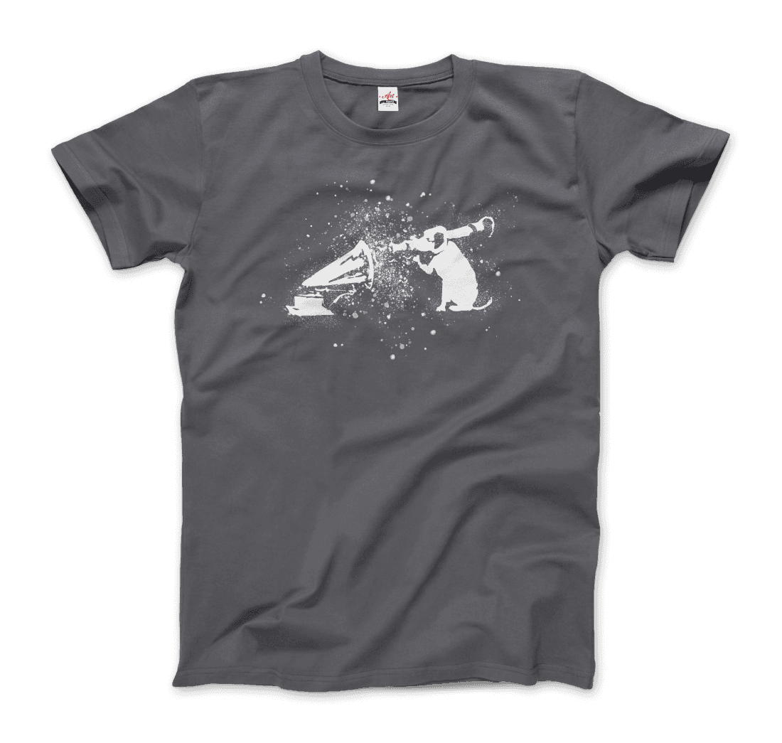 Banksy Rocket Dog (His Master’s Voice) street art t-shirt by Art-O-Rama Shop