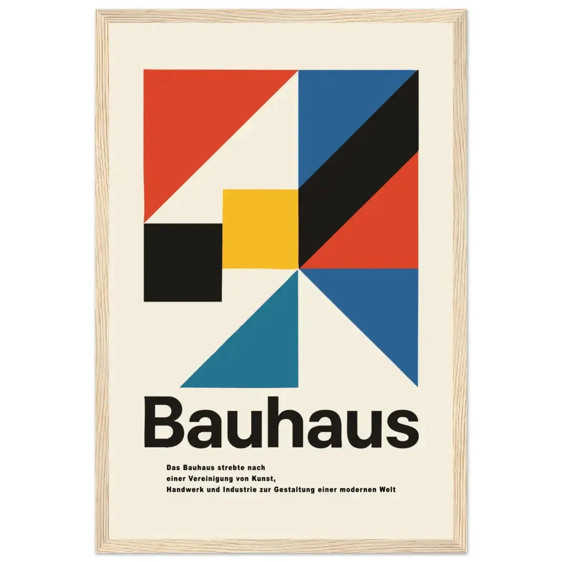 Bauhaus Modern Geometry artwork poster by Art-O-Rama Shop